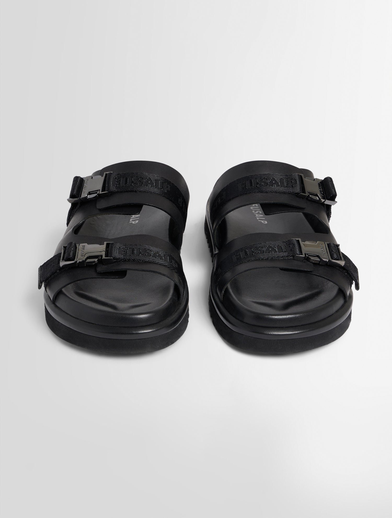 Sandales m cuir de vache FUSALP Noir