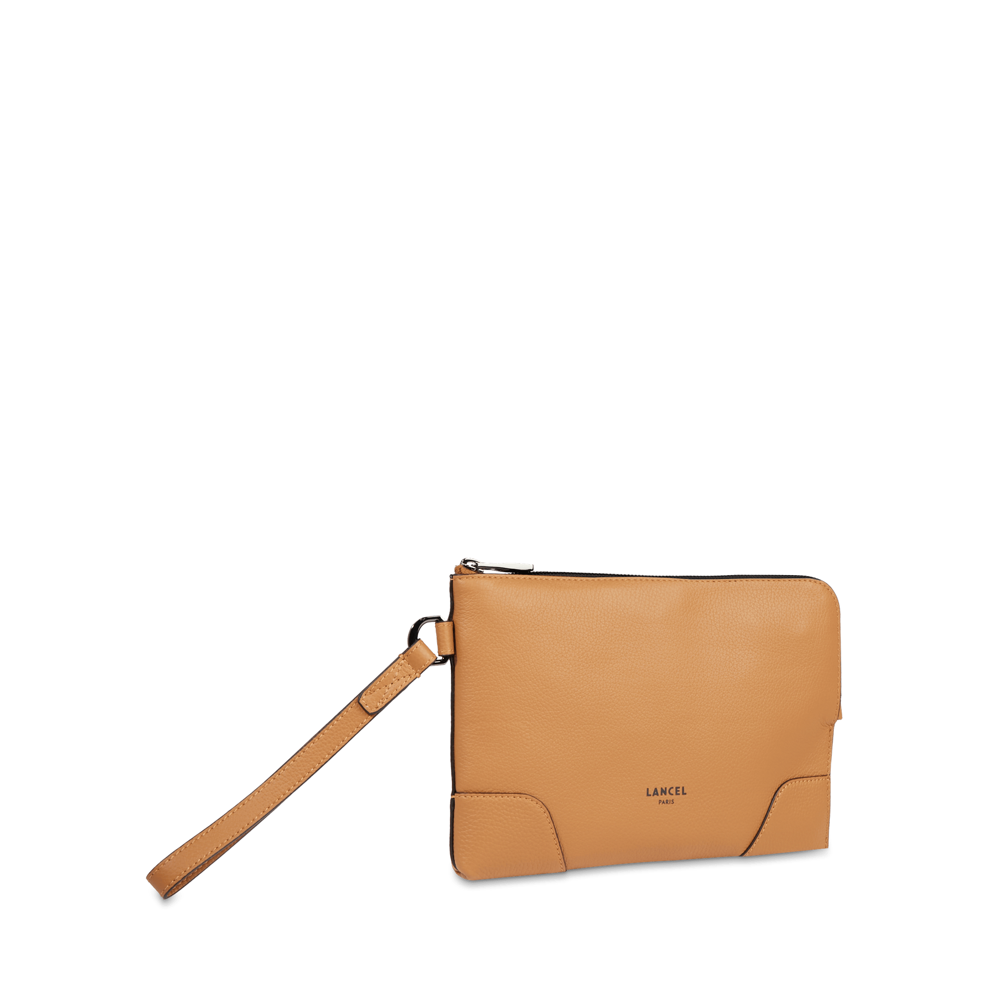 Pochette zippée s charlie de lancel en cuir LANCEL Marron