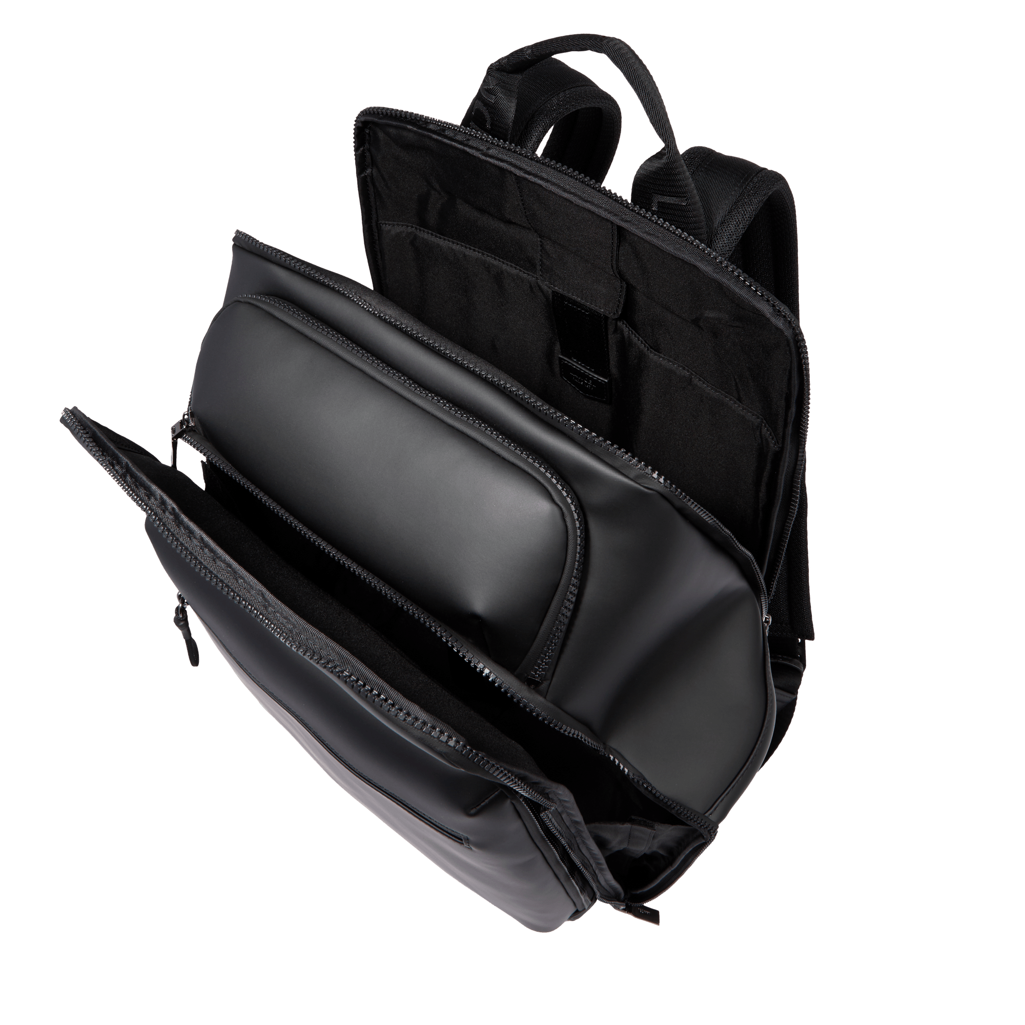 Sac à dos convertible 2 zip victor de lancel en cuir LANCEL Noir