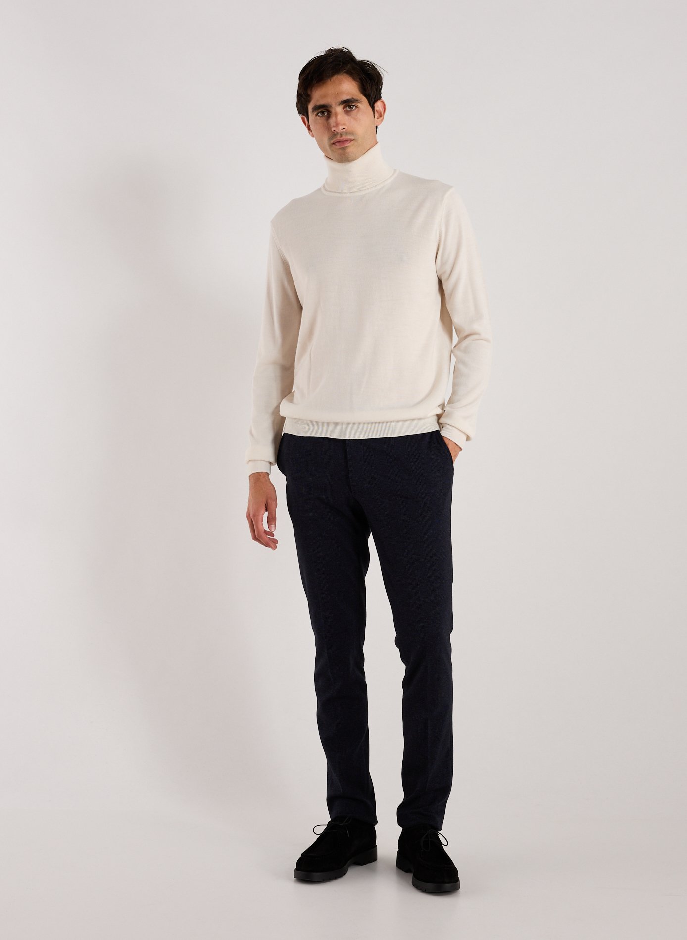 Roll-neck wool Jumper  FACONNABLE White