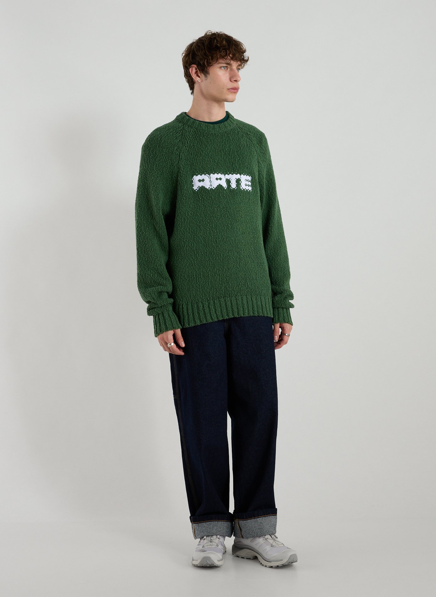 Cotton-blend jumper ARTE ANTWERP Khaki