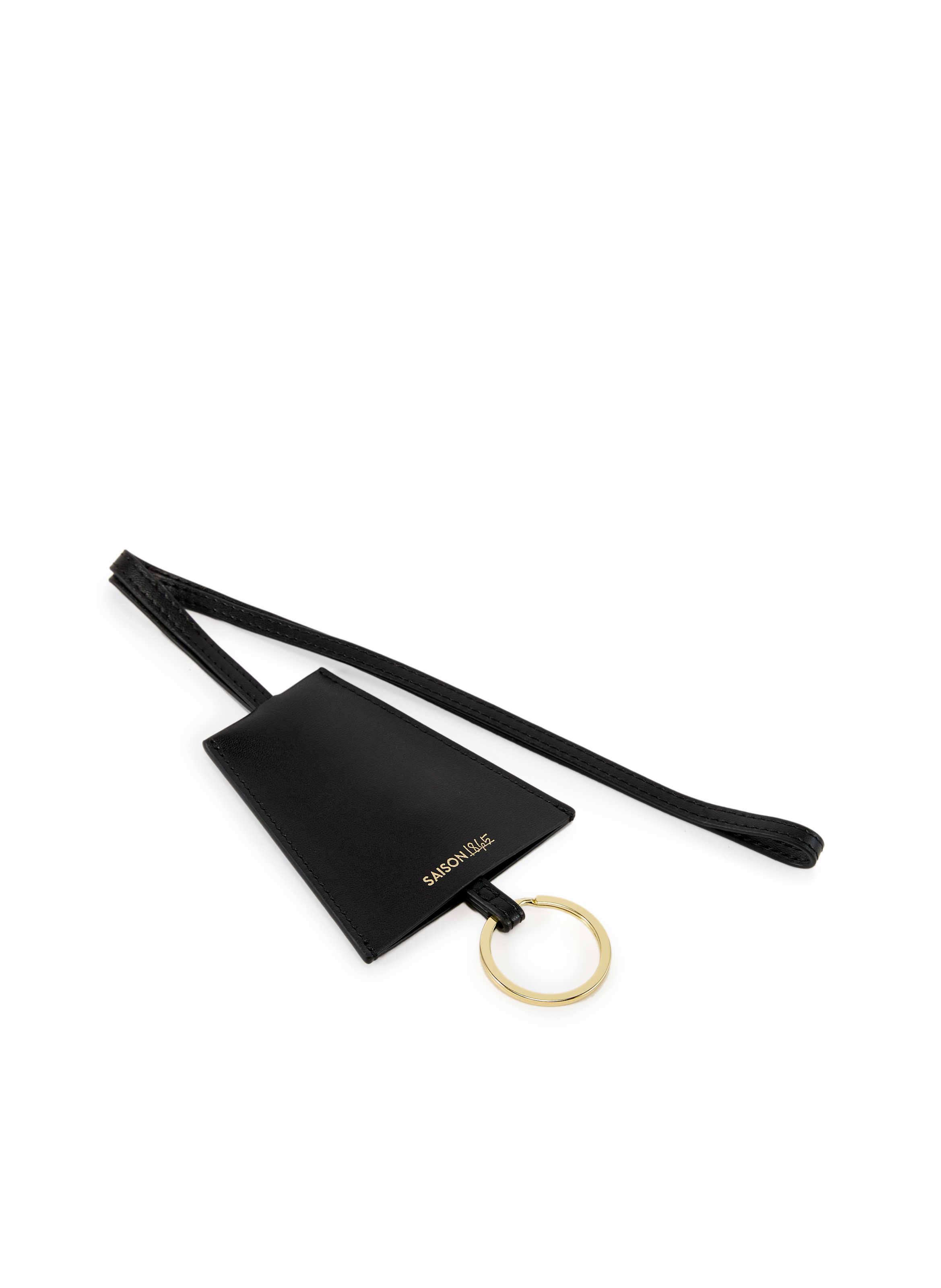 Leather Key Ring SAISON 1865 Black