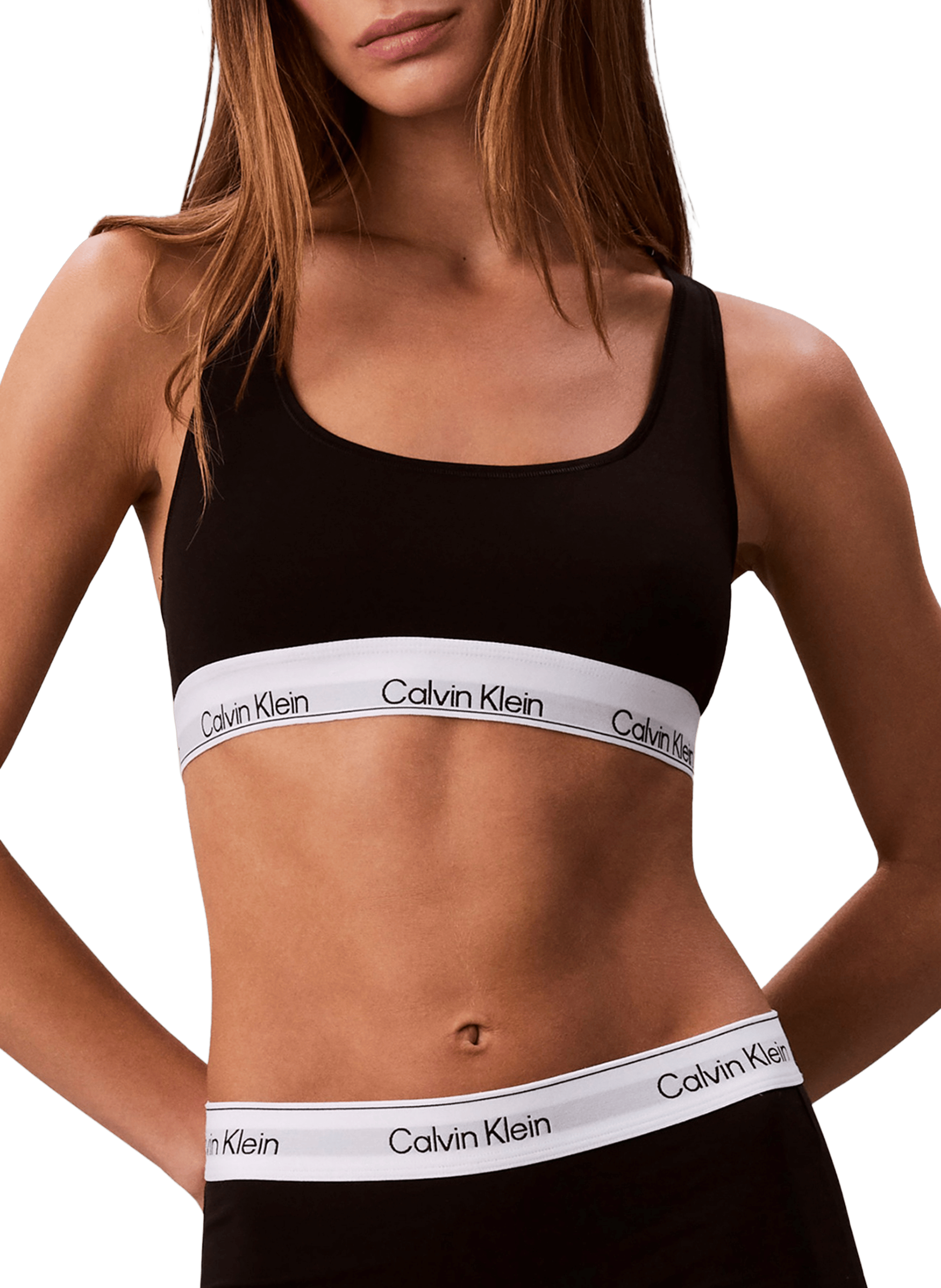 CALVIN KLEIN Cotton blend bra Black