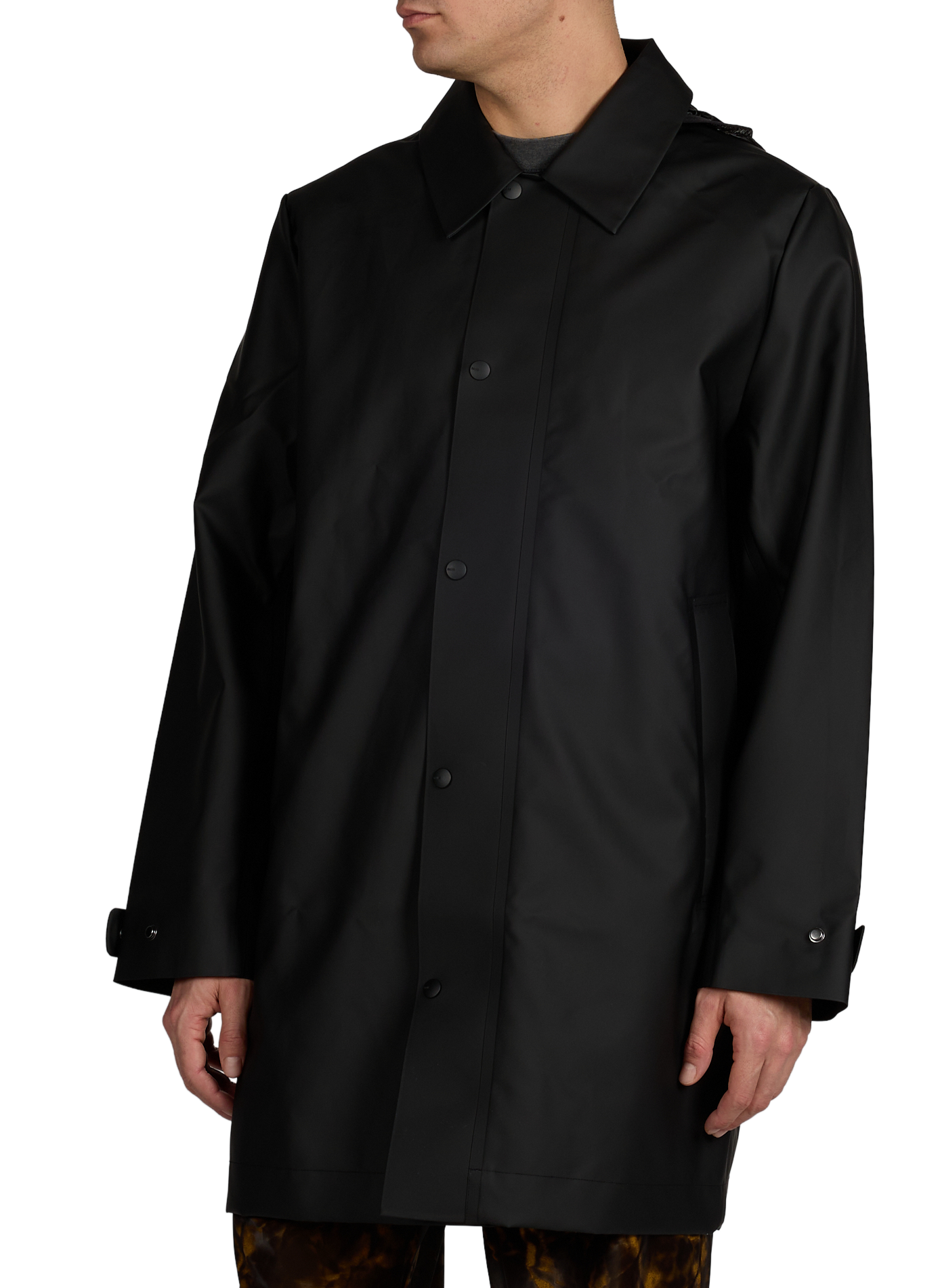 Long waterproof Nara coat RAINS Black