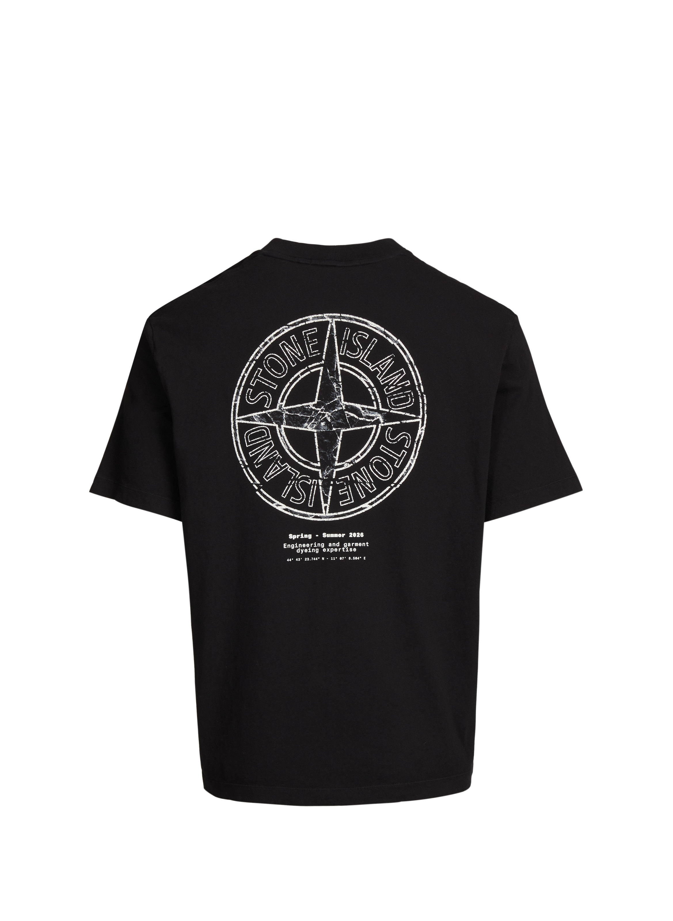 Printed T-shirt STONE ISLAND Black