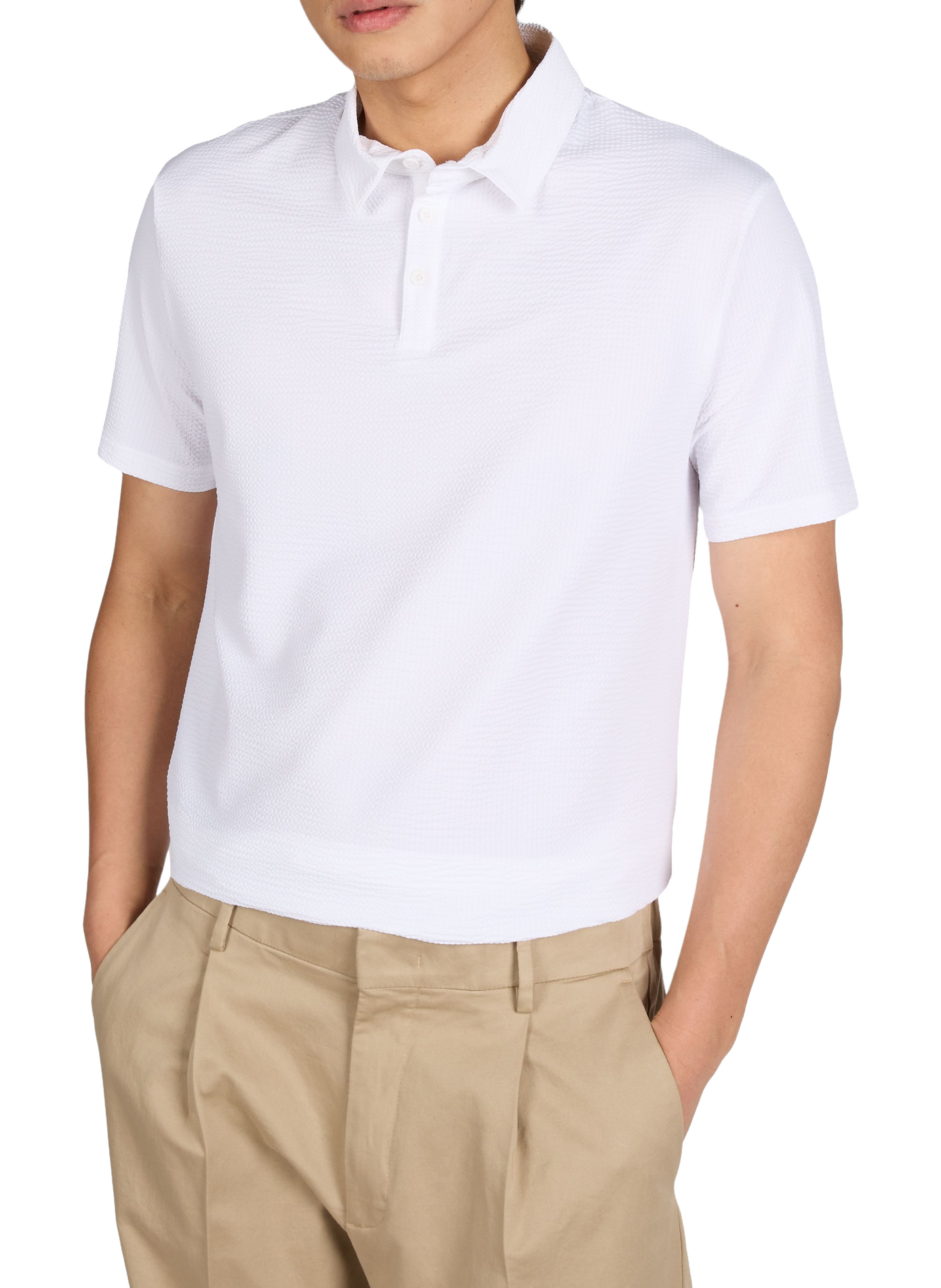 Short-sleeved classic collar shirt 1789 CALA White