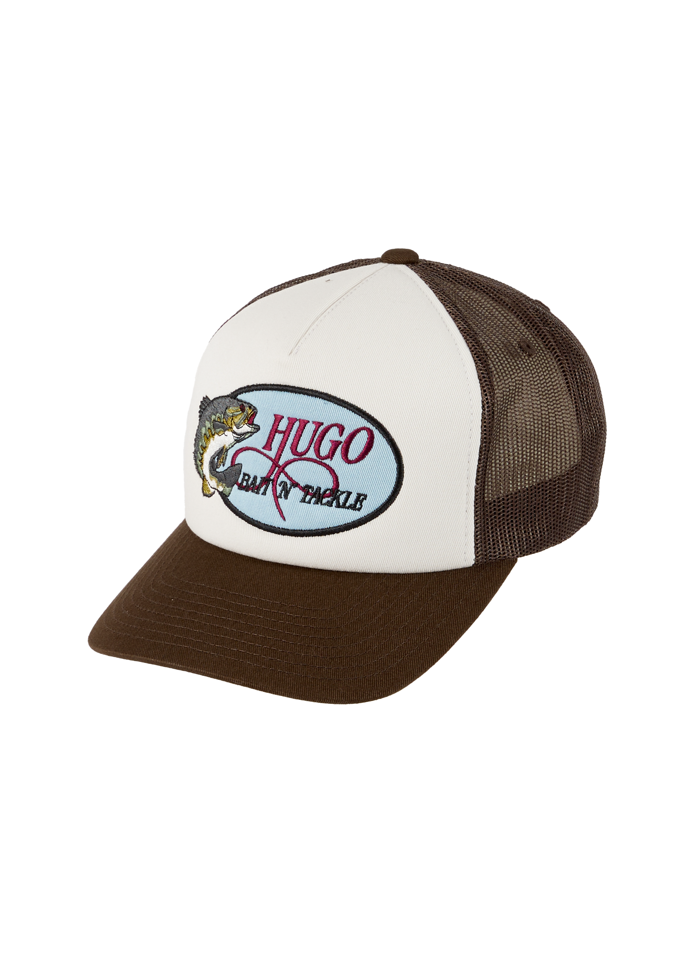 Casquette brodée en coton HUGO BLUE Beige