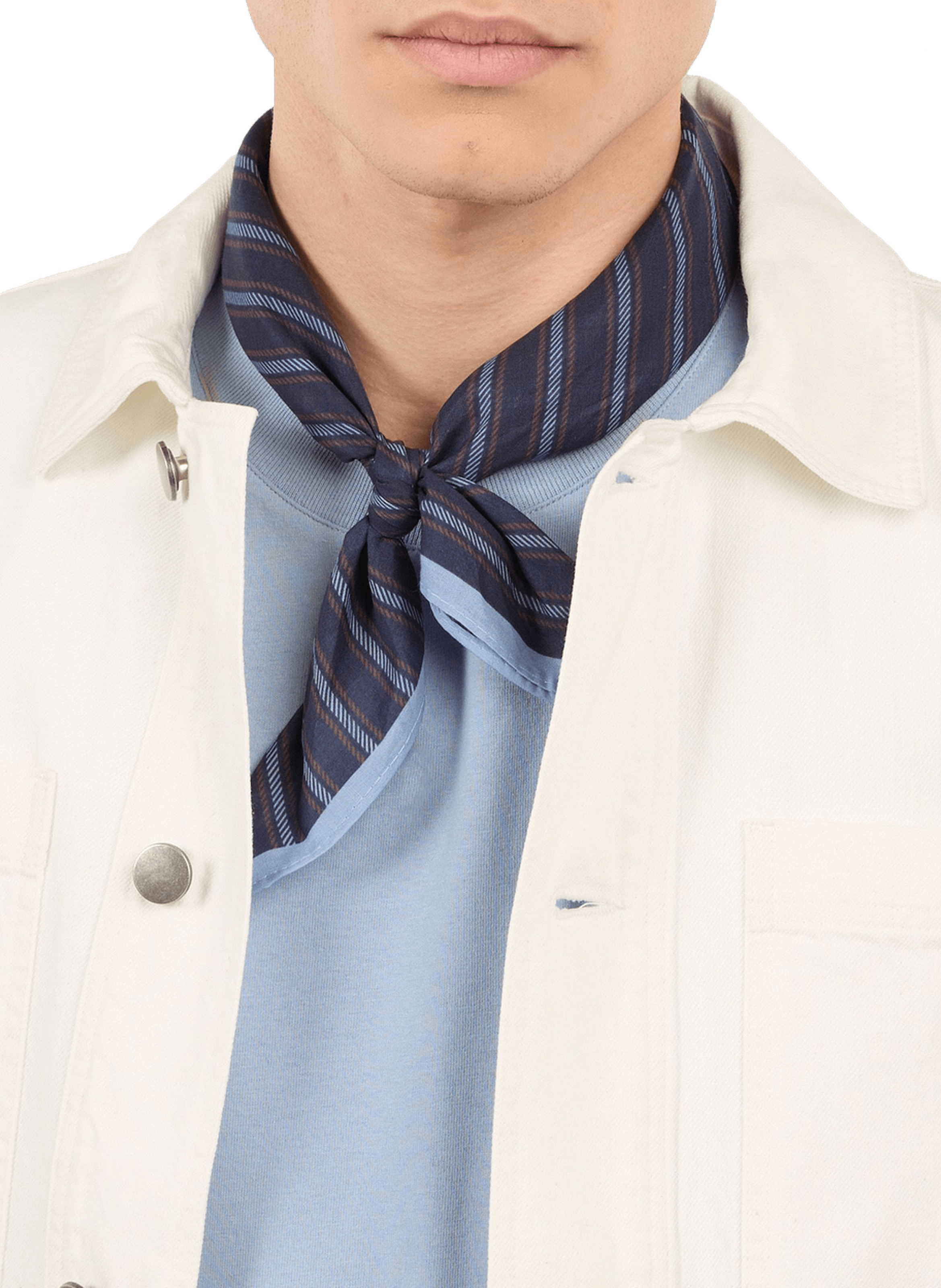 Foulard carré imprimé en coton SAISON 1865 Multicolore