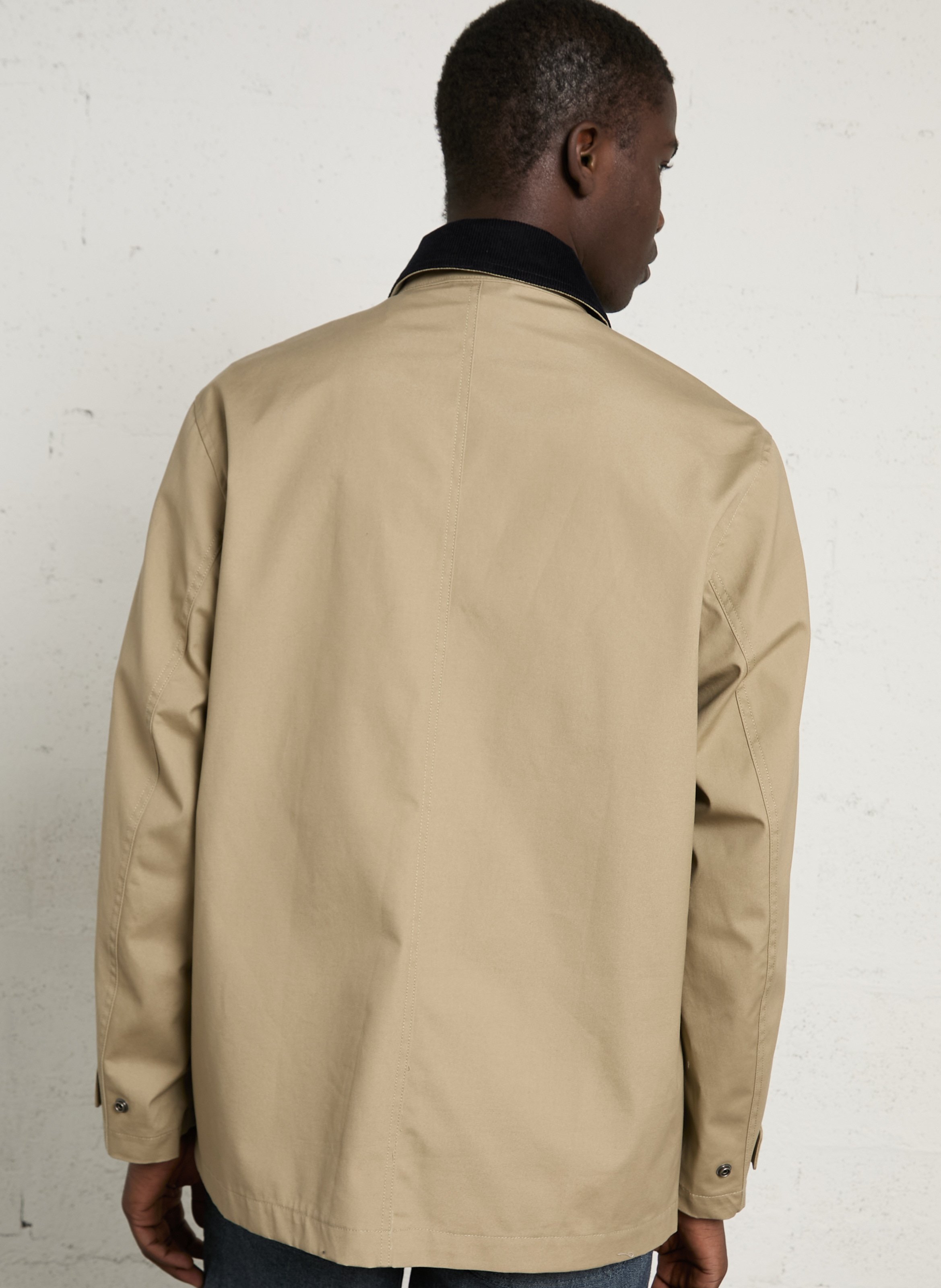 Veste droite col classique en coton heritage ARMOR-LUX Beige