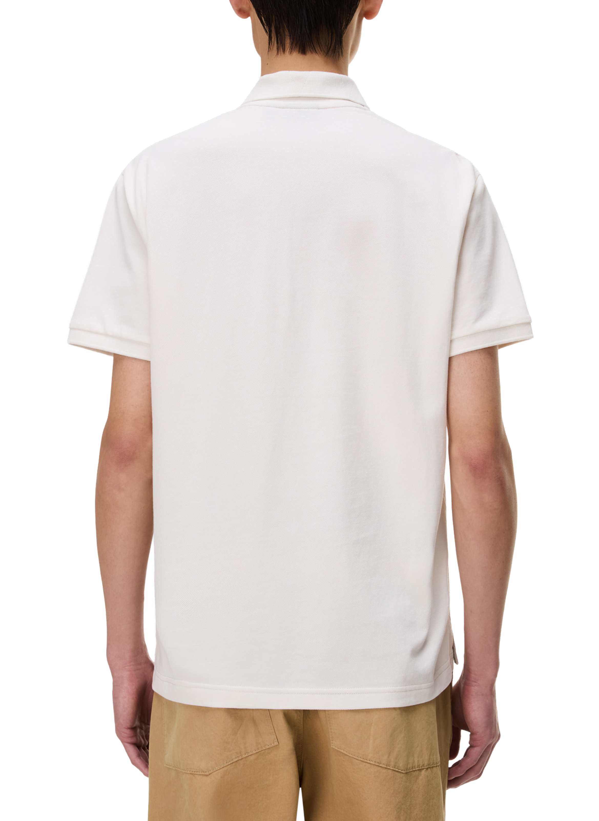 Polo droit à logo Clanis en coton NAPAPIJRI Blanc