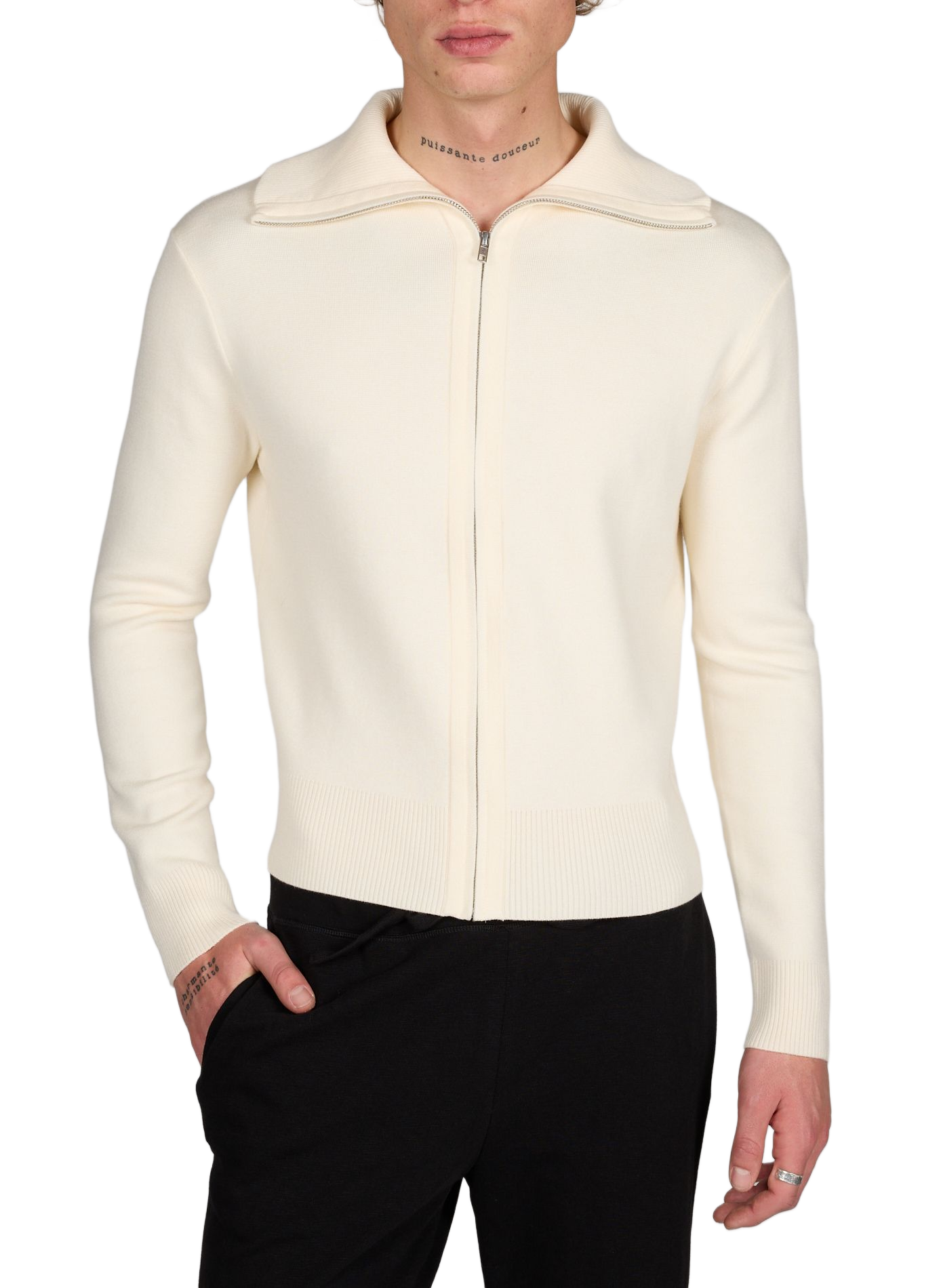 Gilet à col montant  ENTIRE STUDIOS Blanc