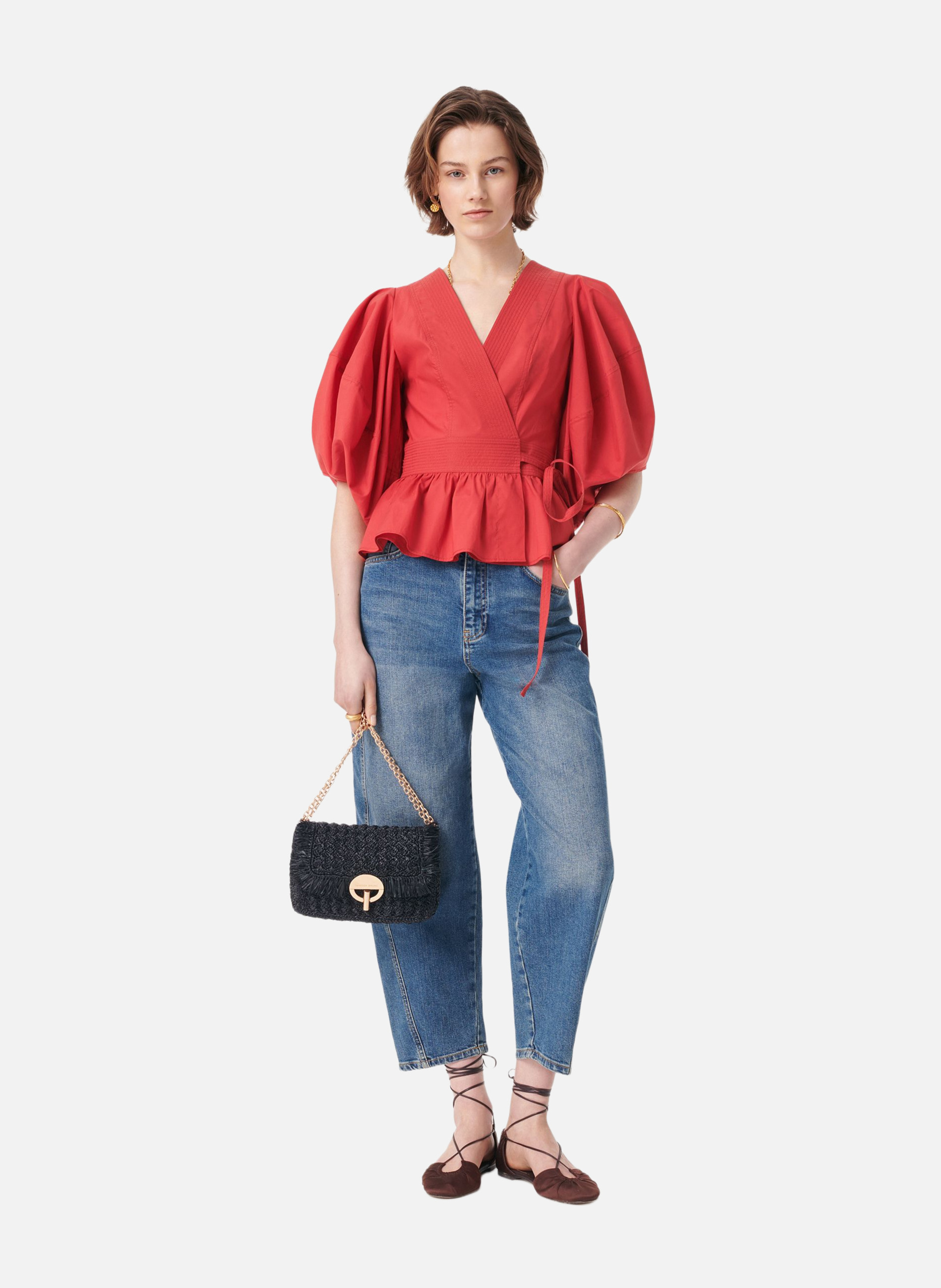 Blouse gunner VANESSA BRUNO Rouge