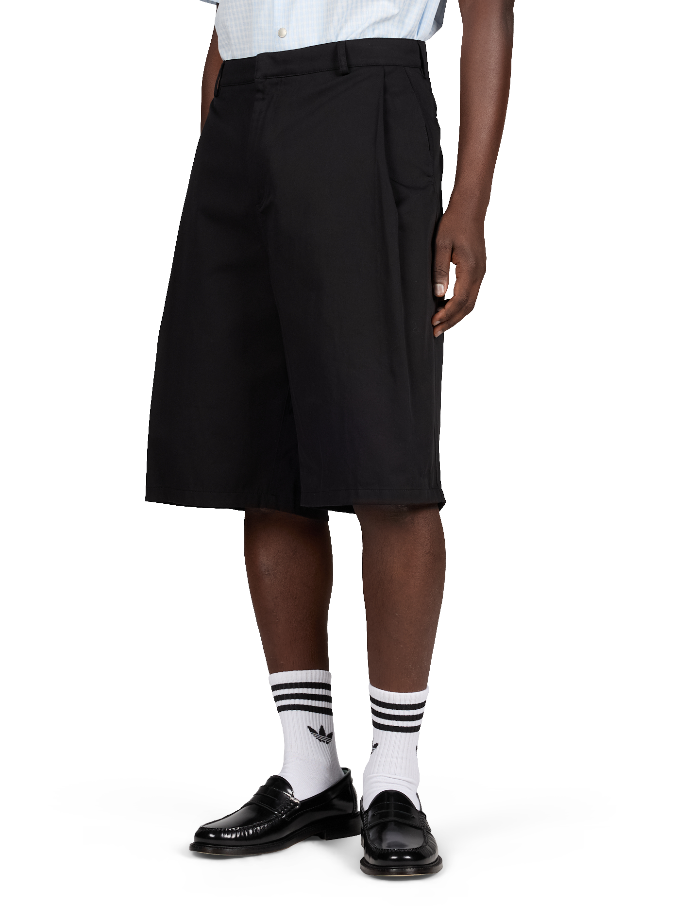 Short à pinces en coton ARTE ANTWERP Noir