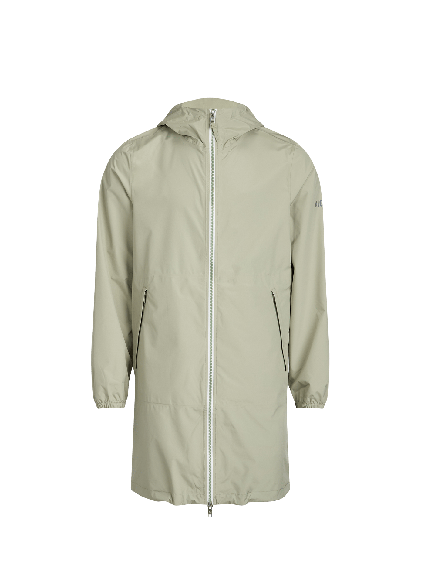 Mid-length hooded jacket AIGLE Green