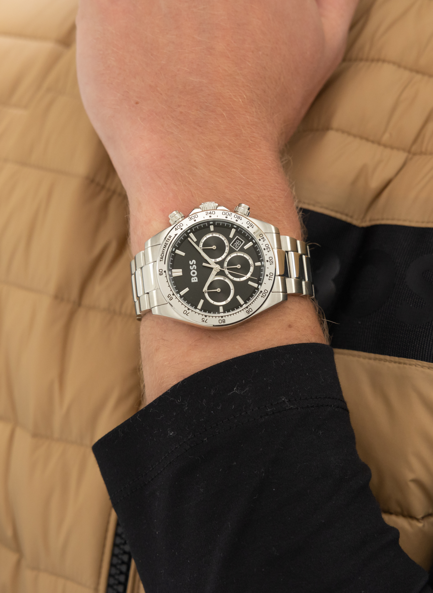 Montre quartz analogique Hero  BOSS MONTRES Noir