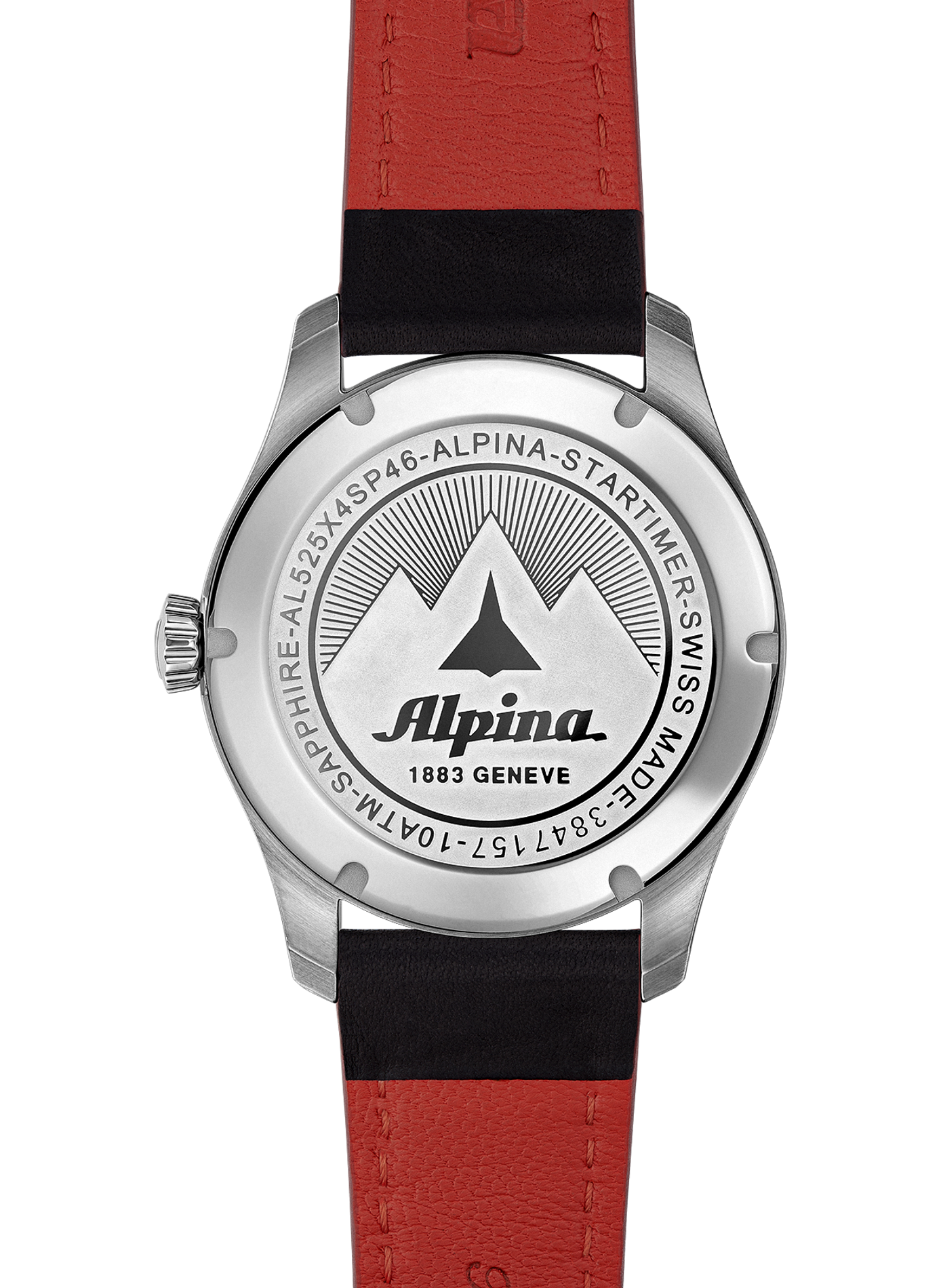 Montre automatique Pilot Automatic en cuir de veau ALPINA Noir