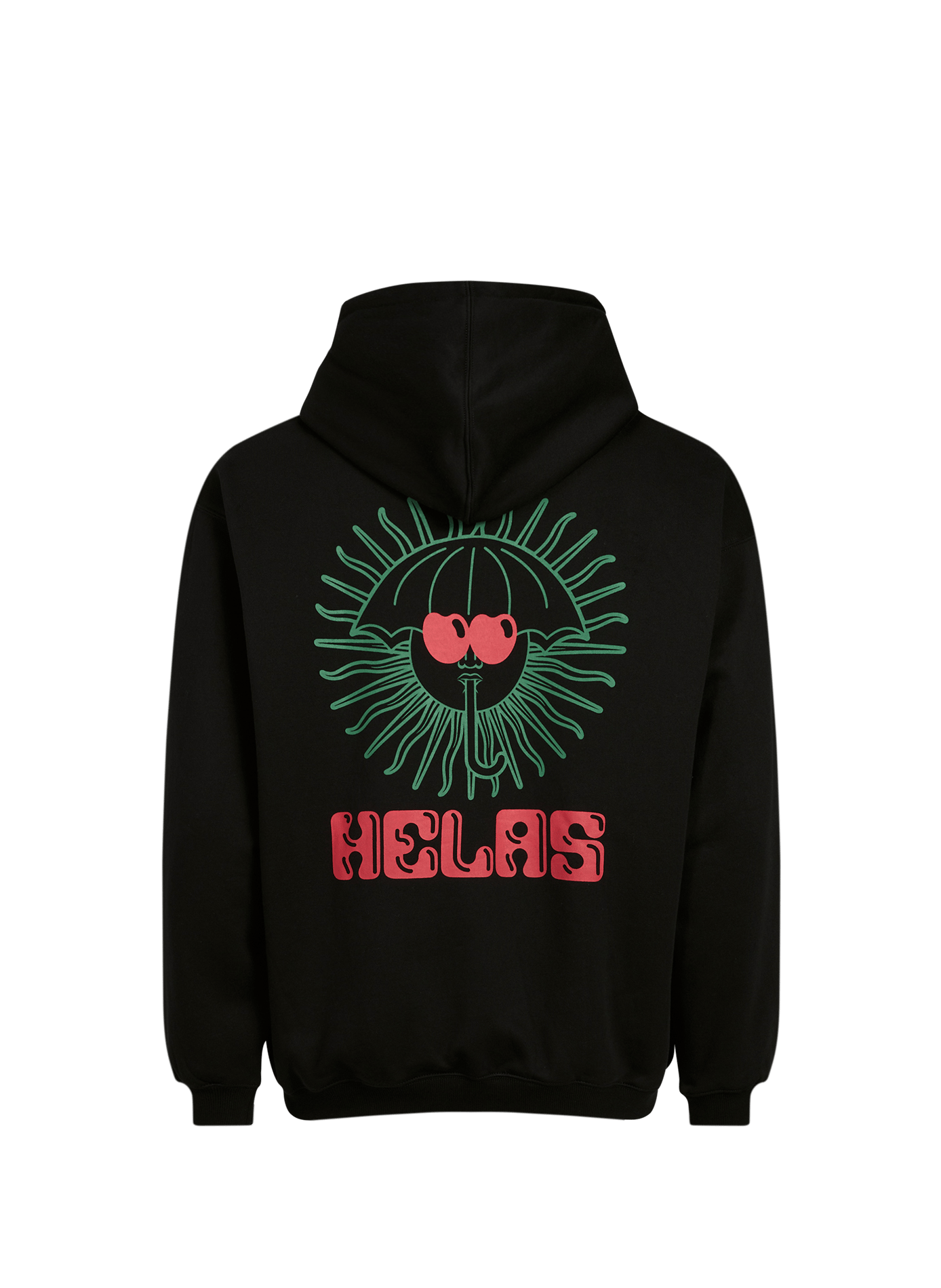 Sweatshirt imprimé en coton mélangé HELAS CAPS Noir
