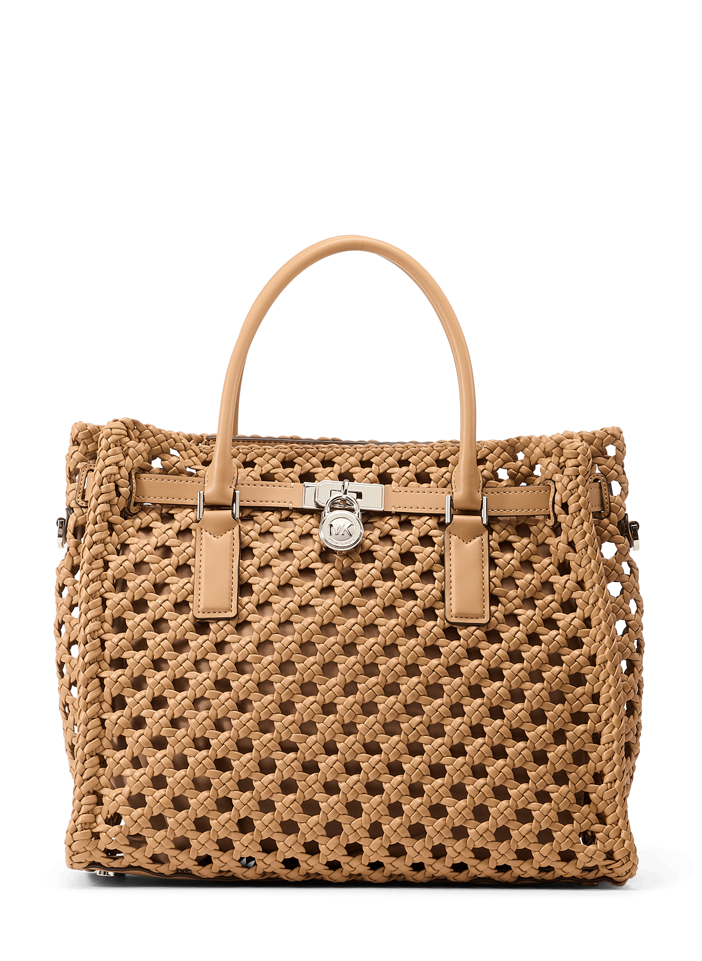 Grande borsa Hamilton Moderna intrecciata MICHAEL KORS Marrone