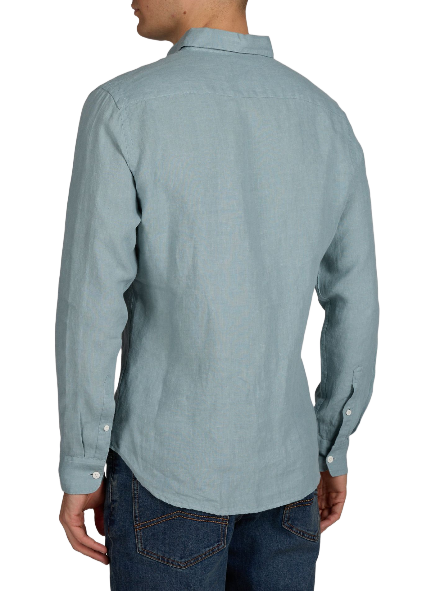 Chemise droite unie en lin APNEE SWIMWEAR Bleu