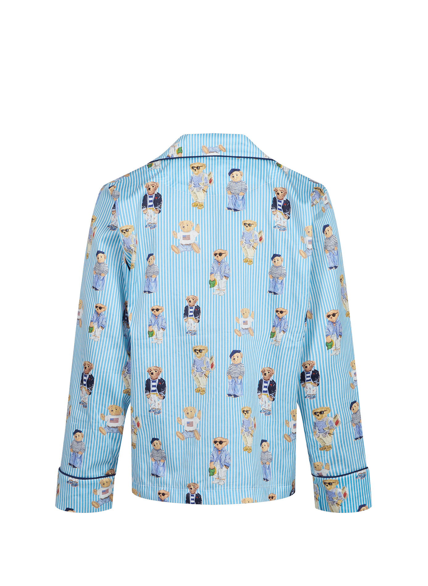 Ensemble de pyjama imprimé à rayures en coton POLO RALPH LAUREN Bleu
