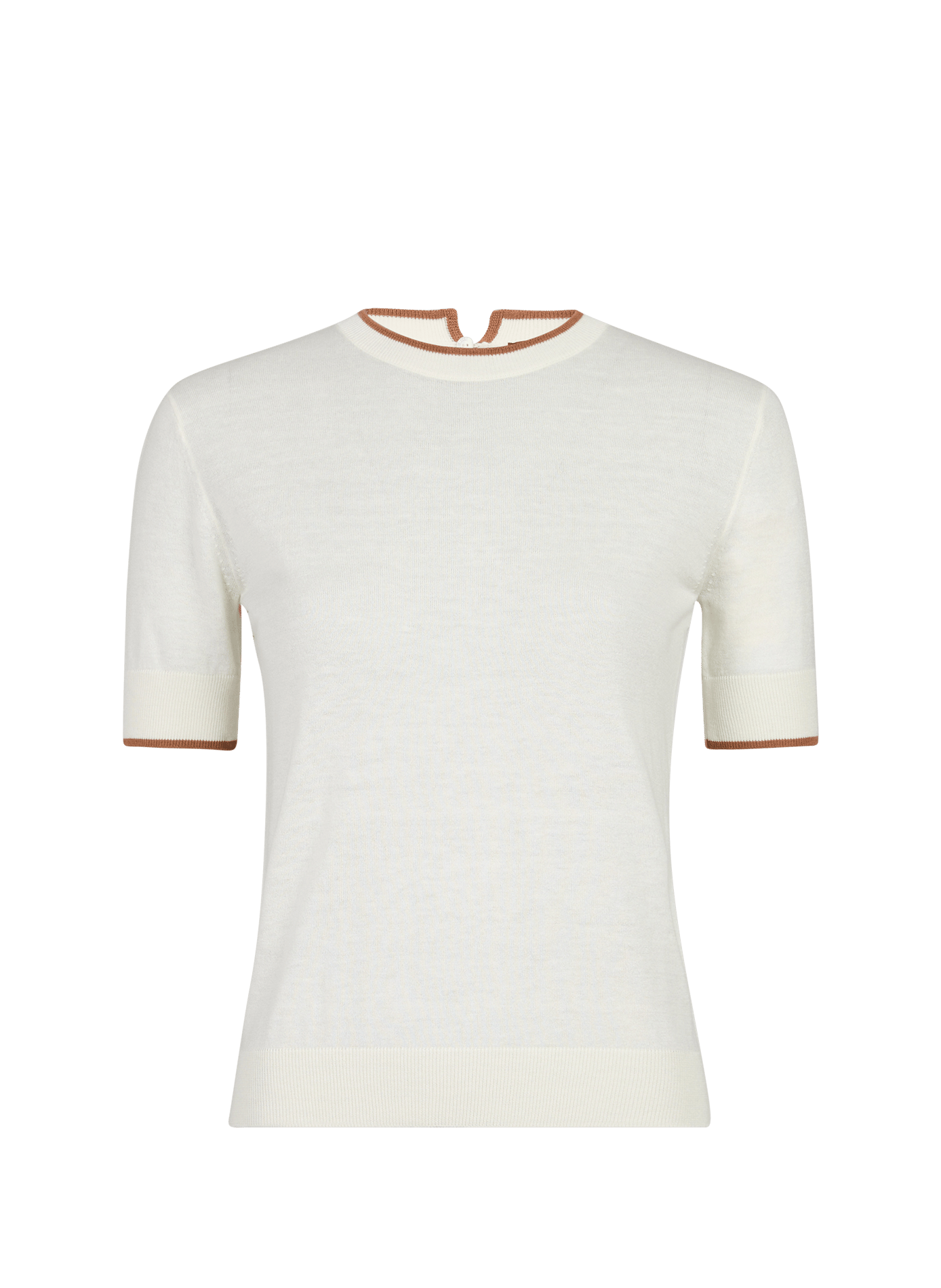 Maglione girocollo in seta e lana MAX MARA STUDIO Bianco