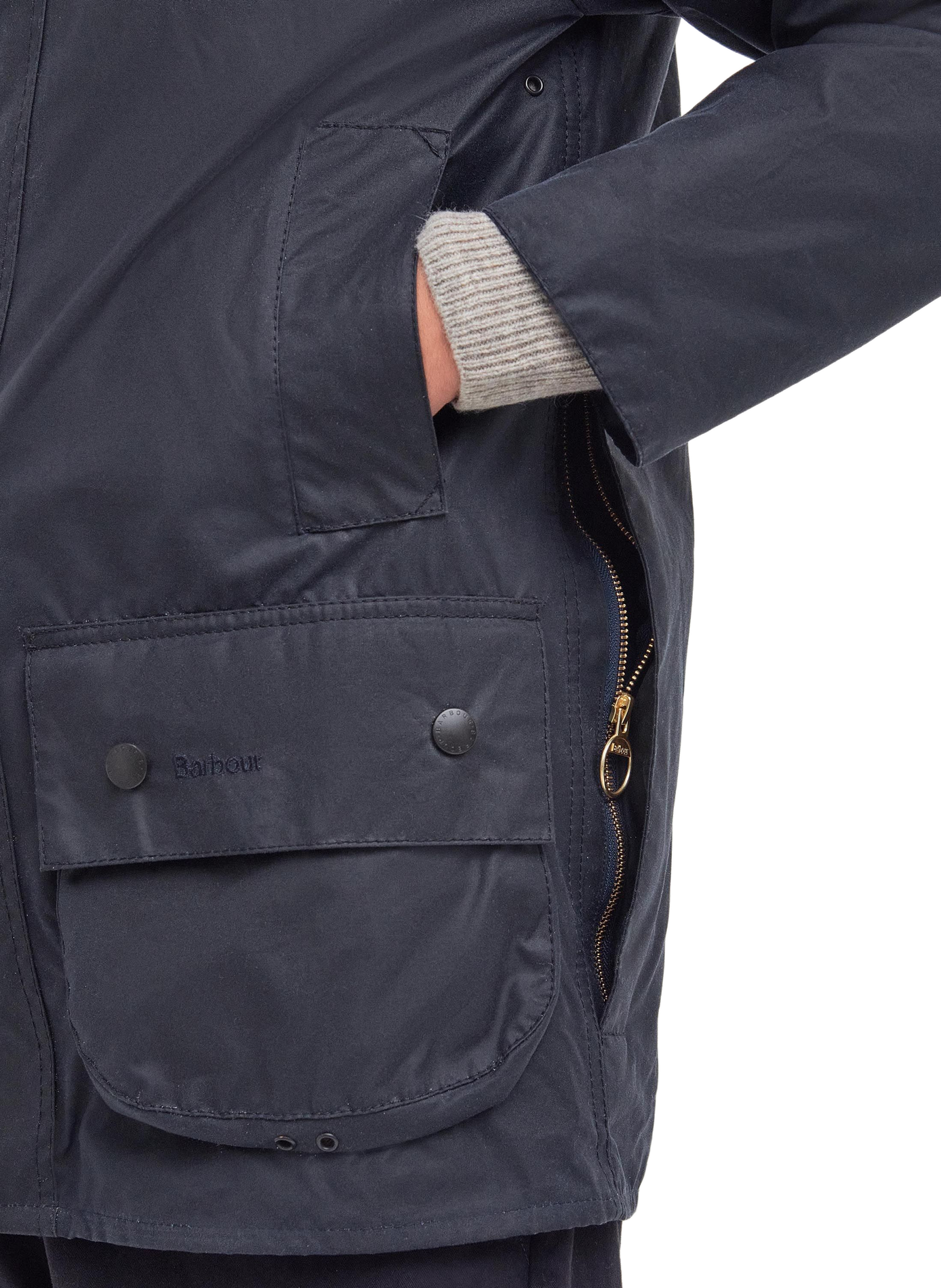 Wax Beaufort cotton jacket BARBOUR Blue