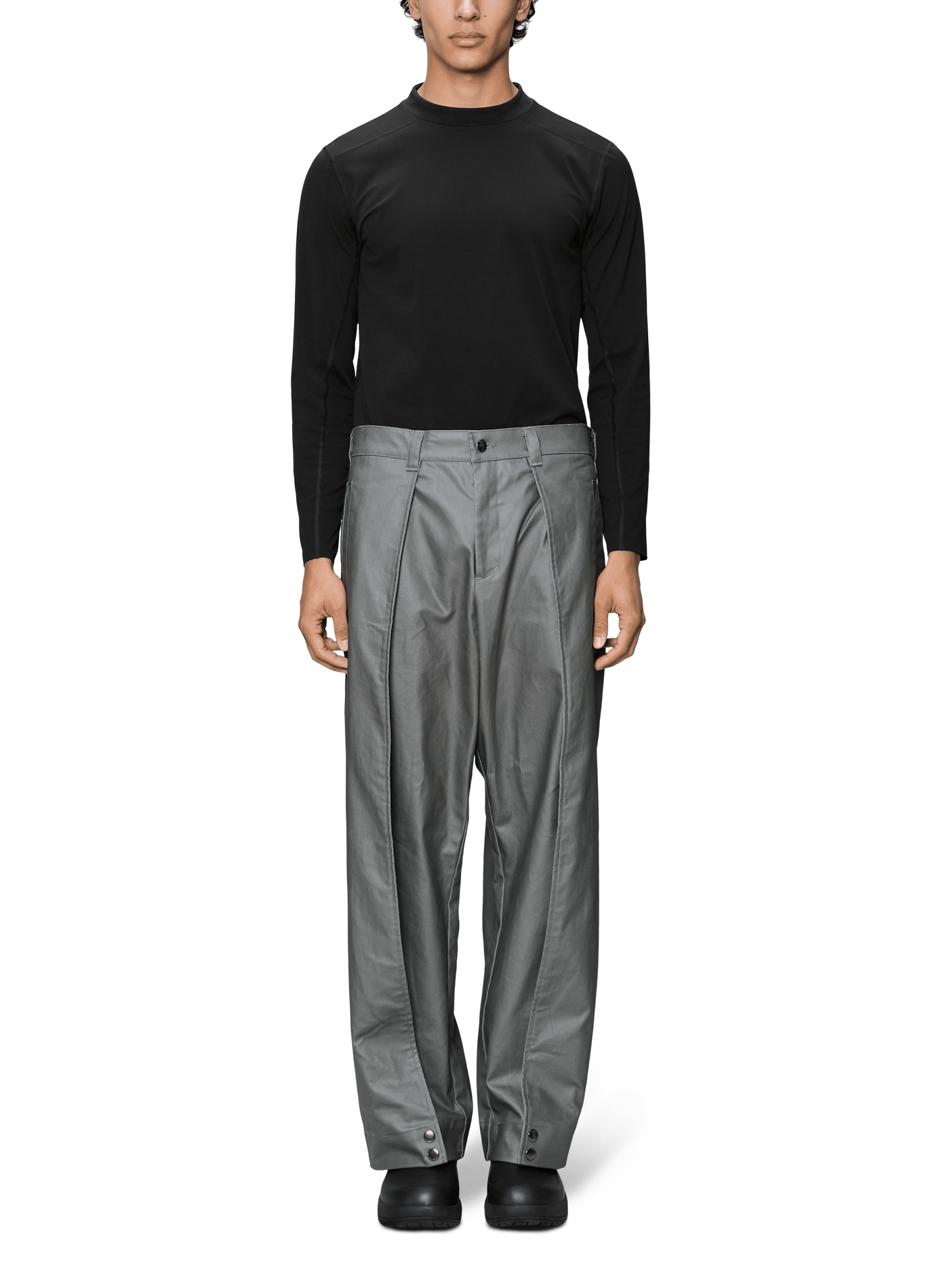 Pantalon large RAINS Noir