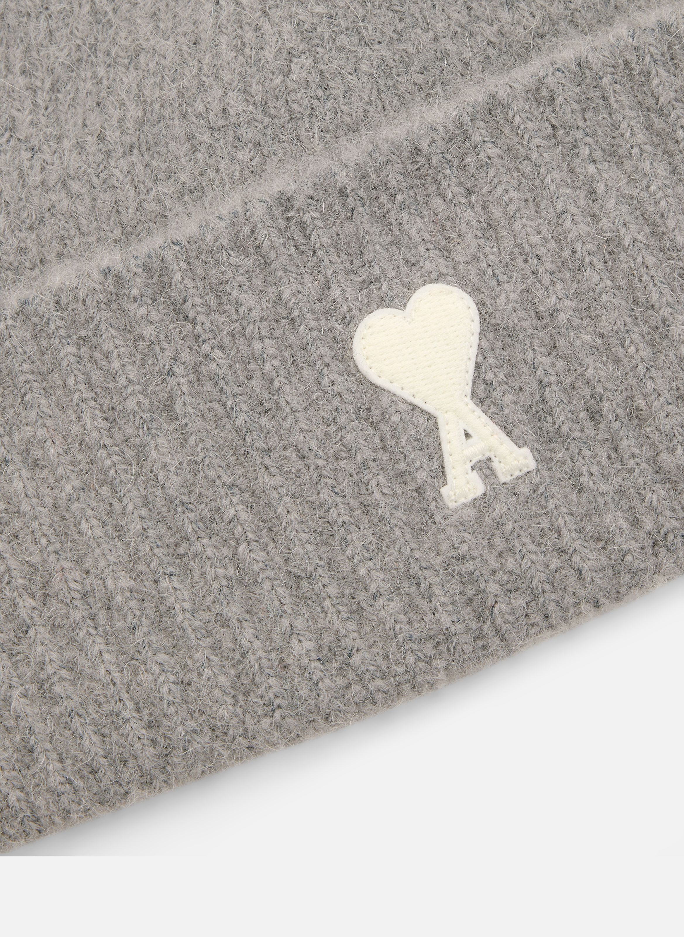 Bonnet unisexe en alpaga ami de coeur AMI PARIS Gris