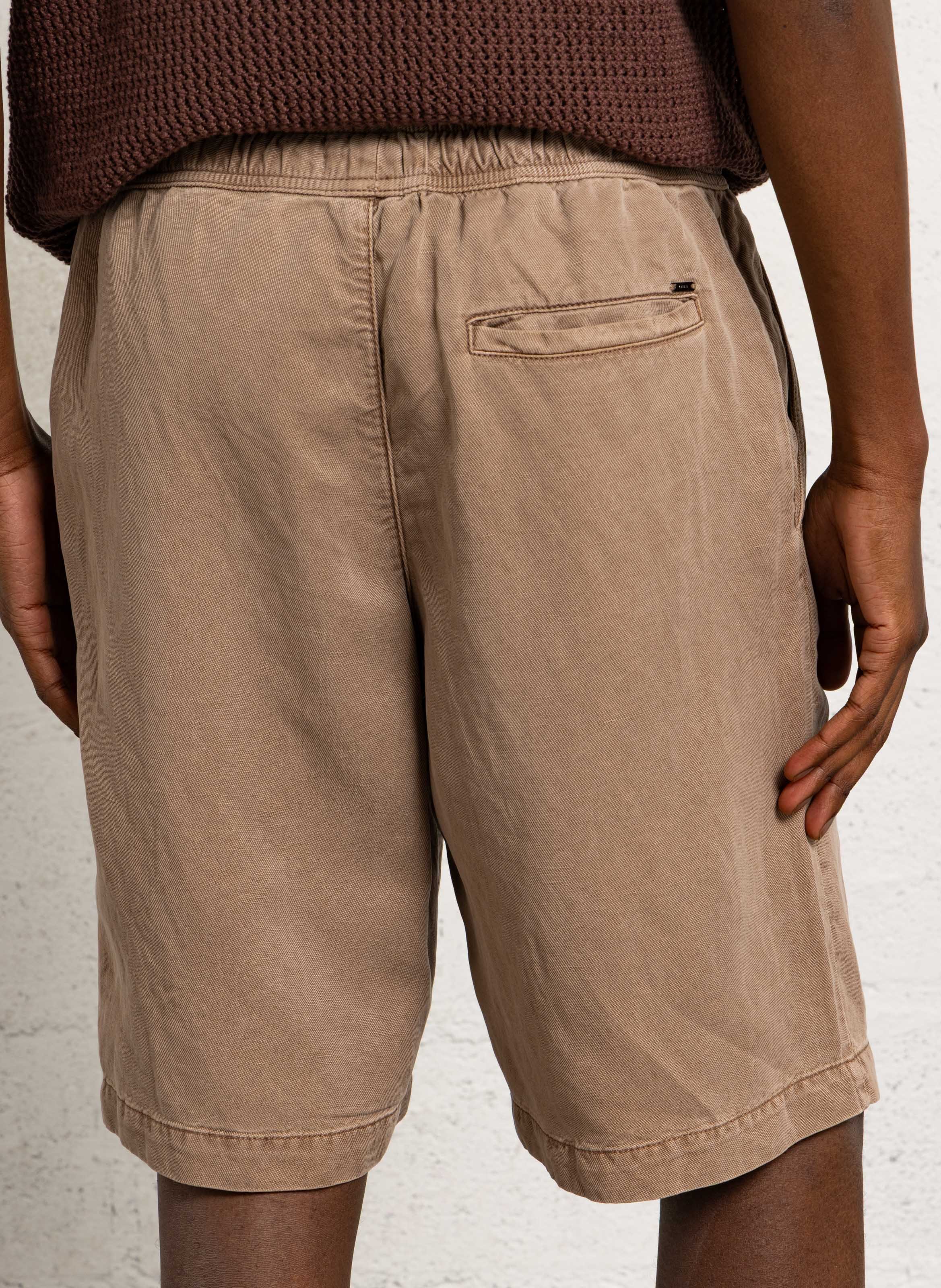 Bermuda casual droit uni IKKS Beige