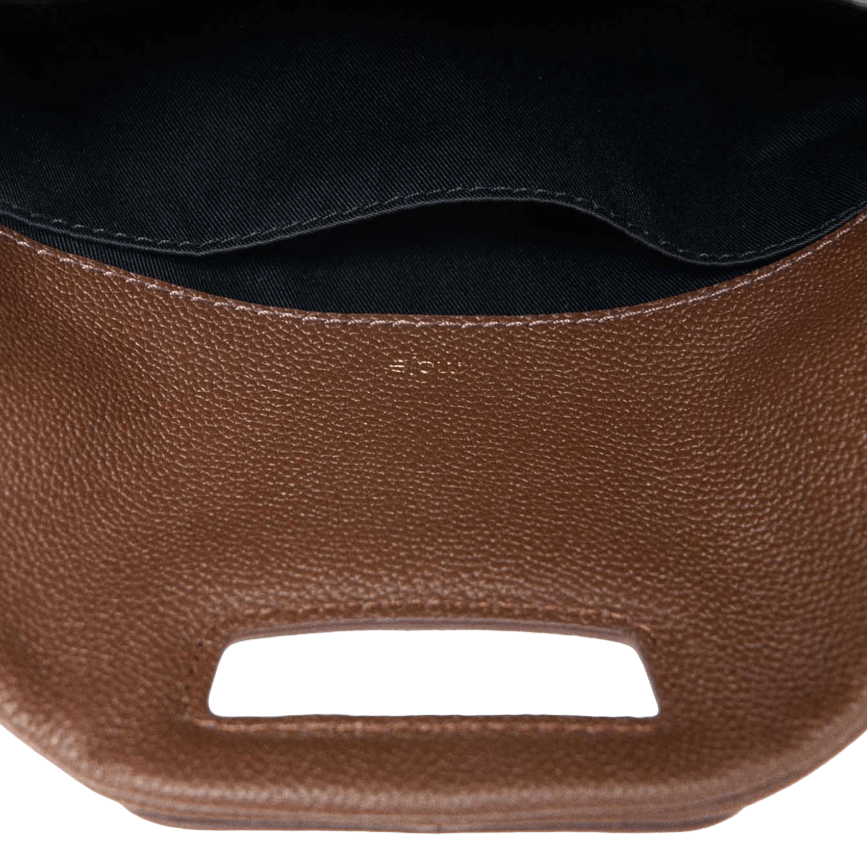Sac bandoulière en cuir miss m MAJE Marron