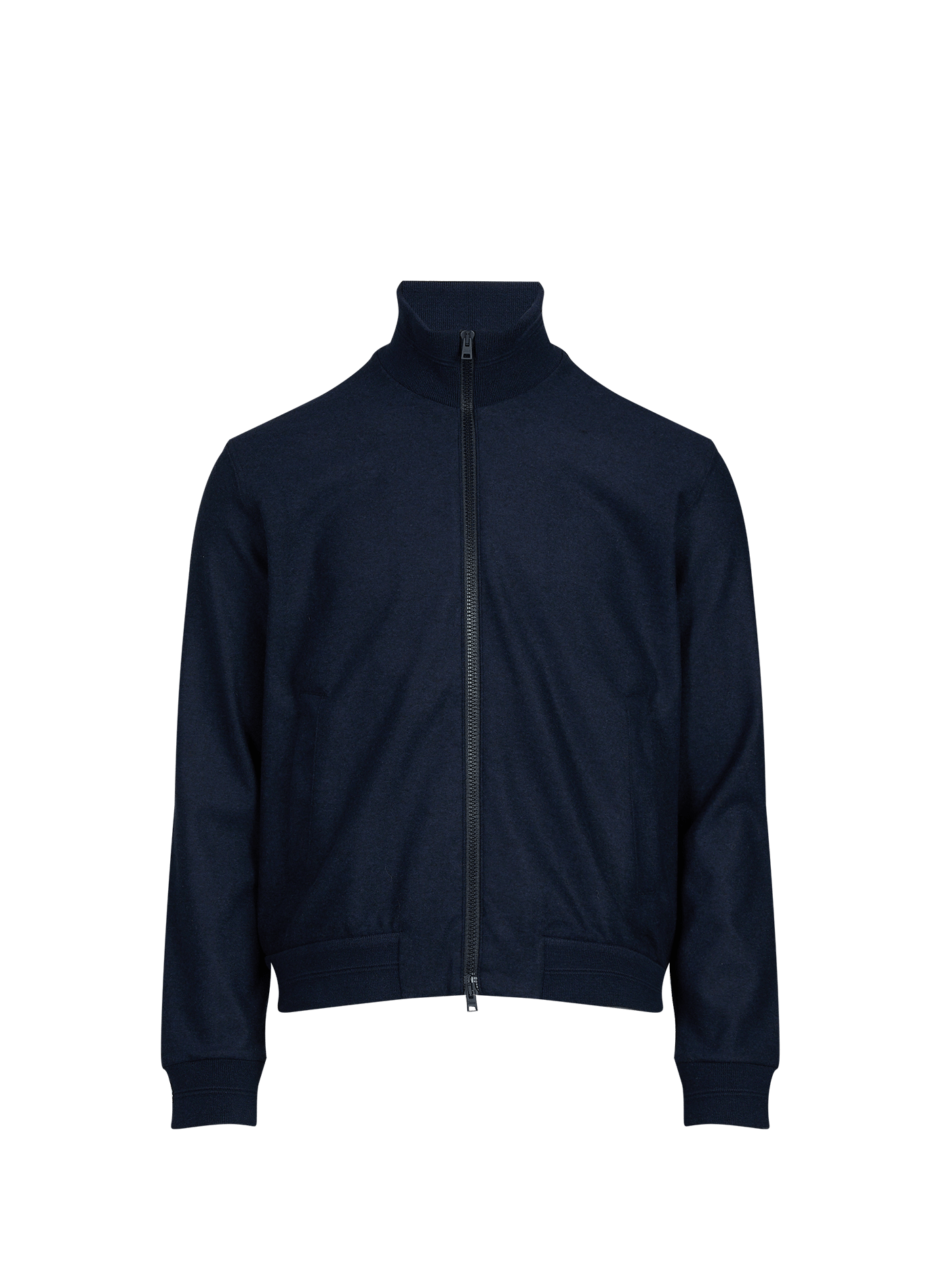Straight vest with high collar HERNO Blue