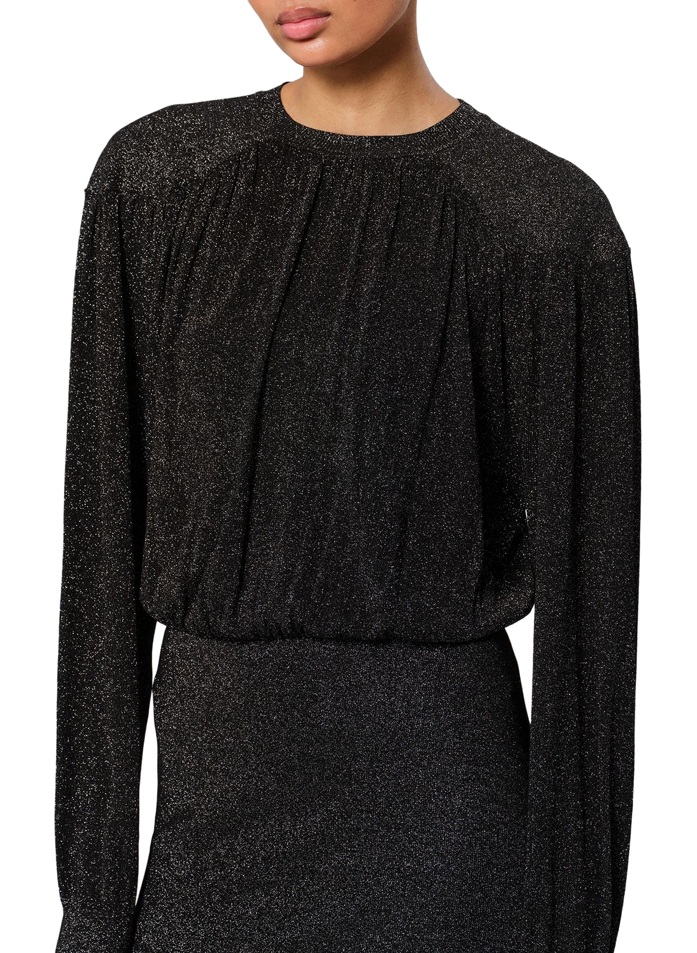 Robe Aliza en maille brillante fine ISABEL MARANT Noir