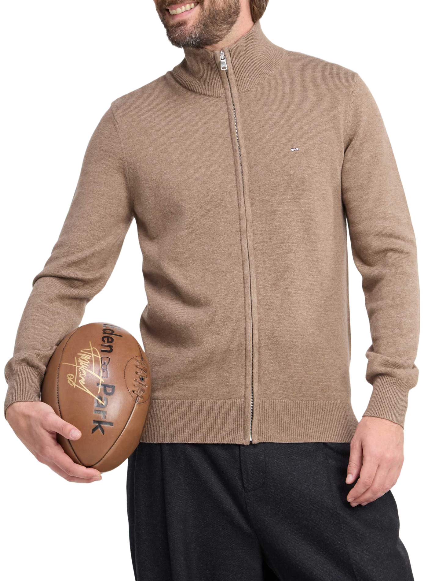 Gilet col montant  | Bruin EDEN PARK Heren