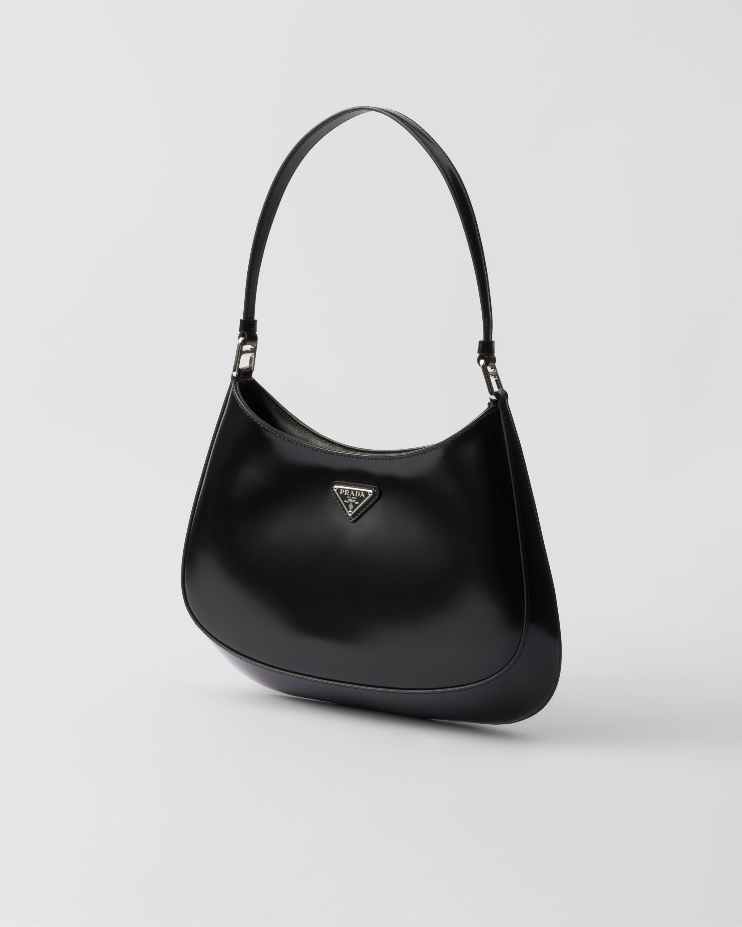 Sac porté épaule prada cleo en cuir brossé PRADA Noir