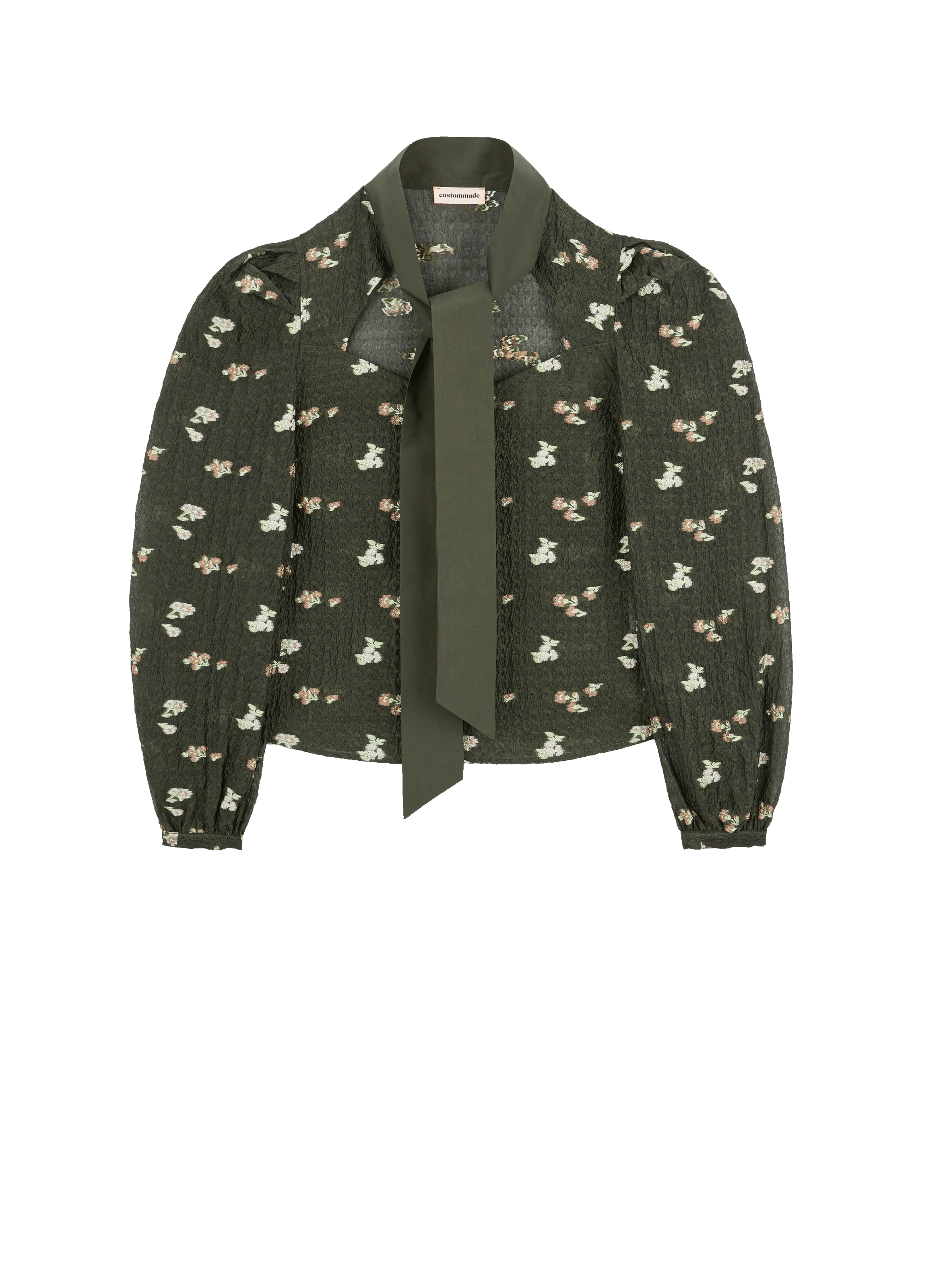 CUSTOMMADE Shirt with embroidered flowers Multicolour