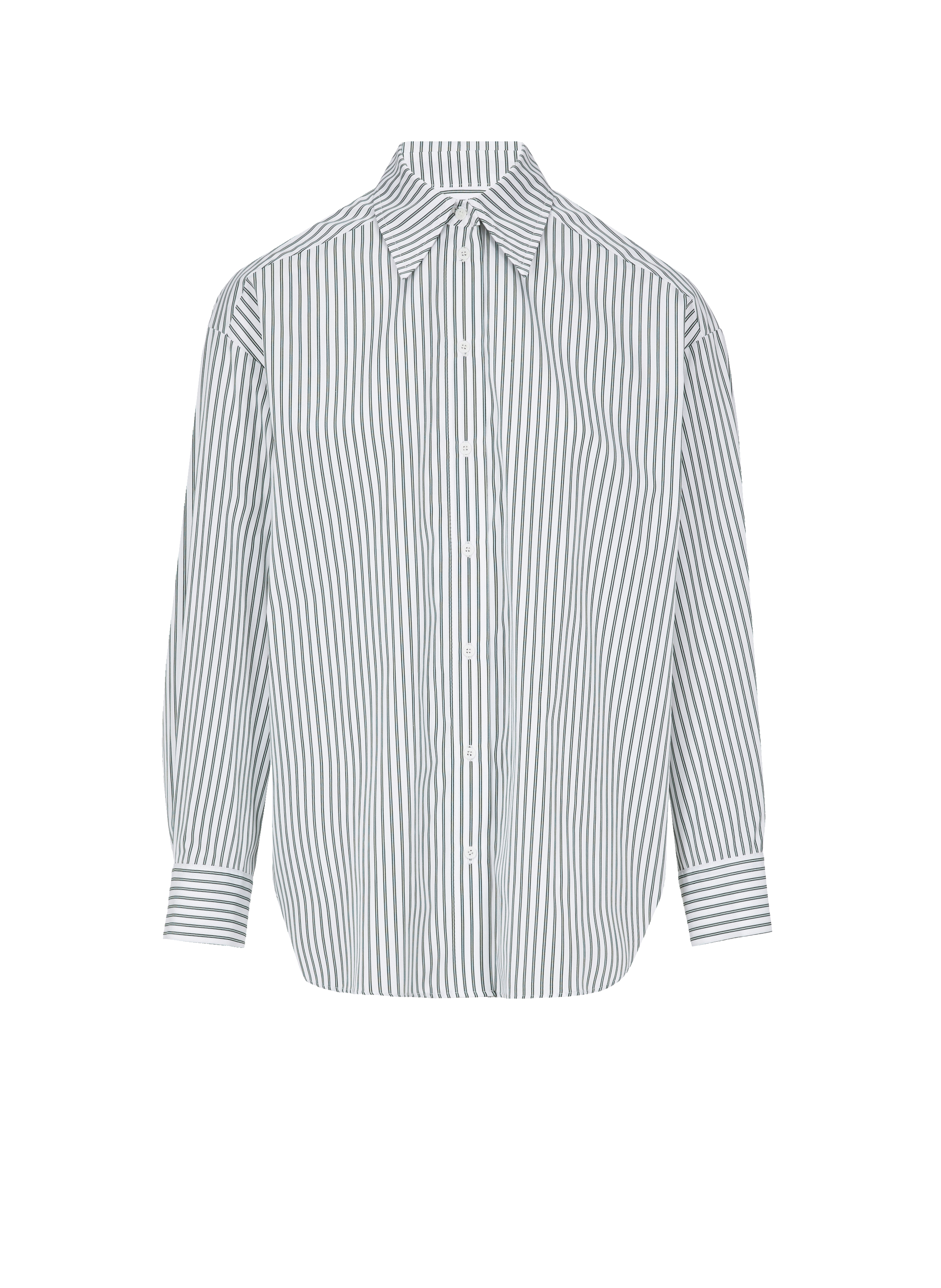 Chemise à rayures en coton organique