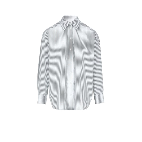 Chemise à rayures en coton organique