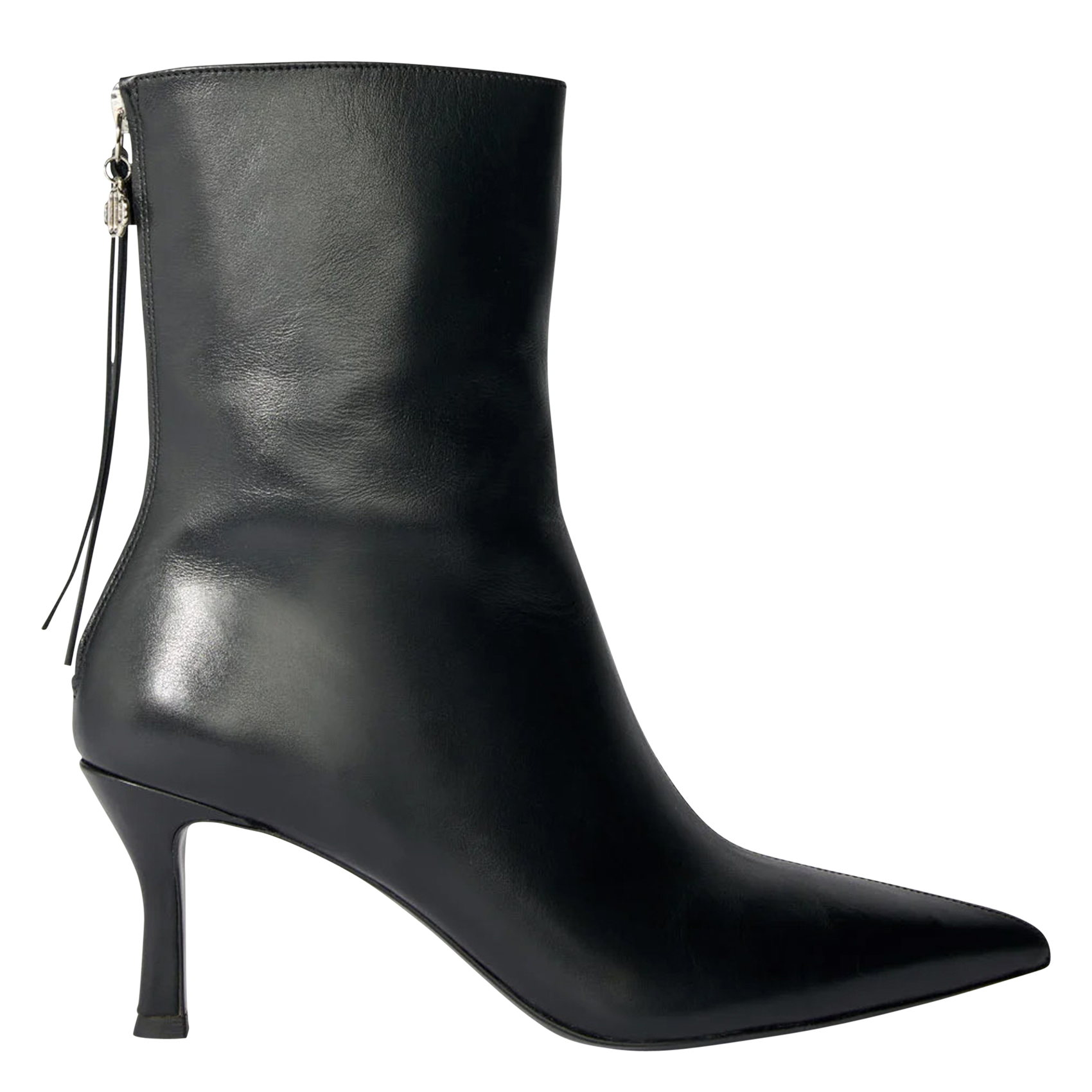 Bottines en cuir lisse MAJE Noir