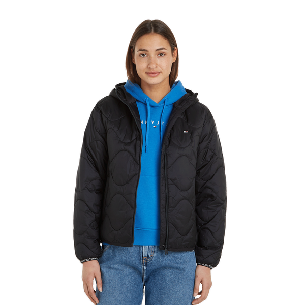 Tommy Hilfiger Quilted Down Jacket In Black
