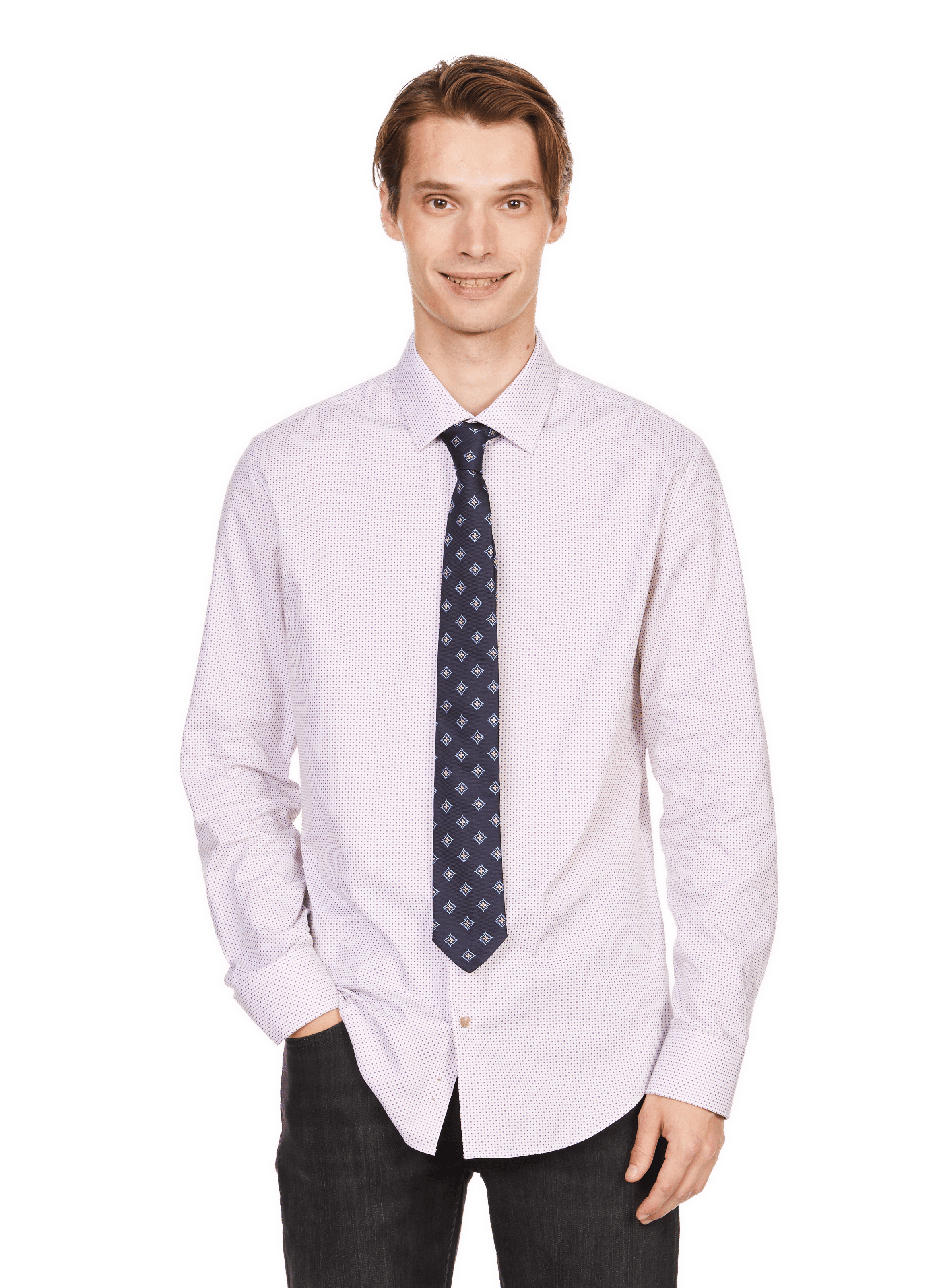 Cravate imprimée en soie  AU PRINTEMPS PARIS Multicolore