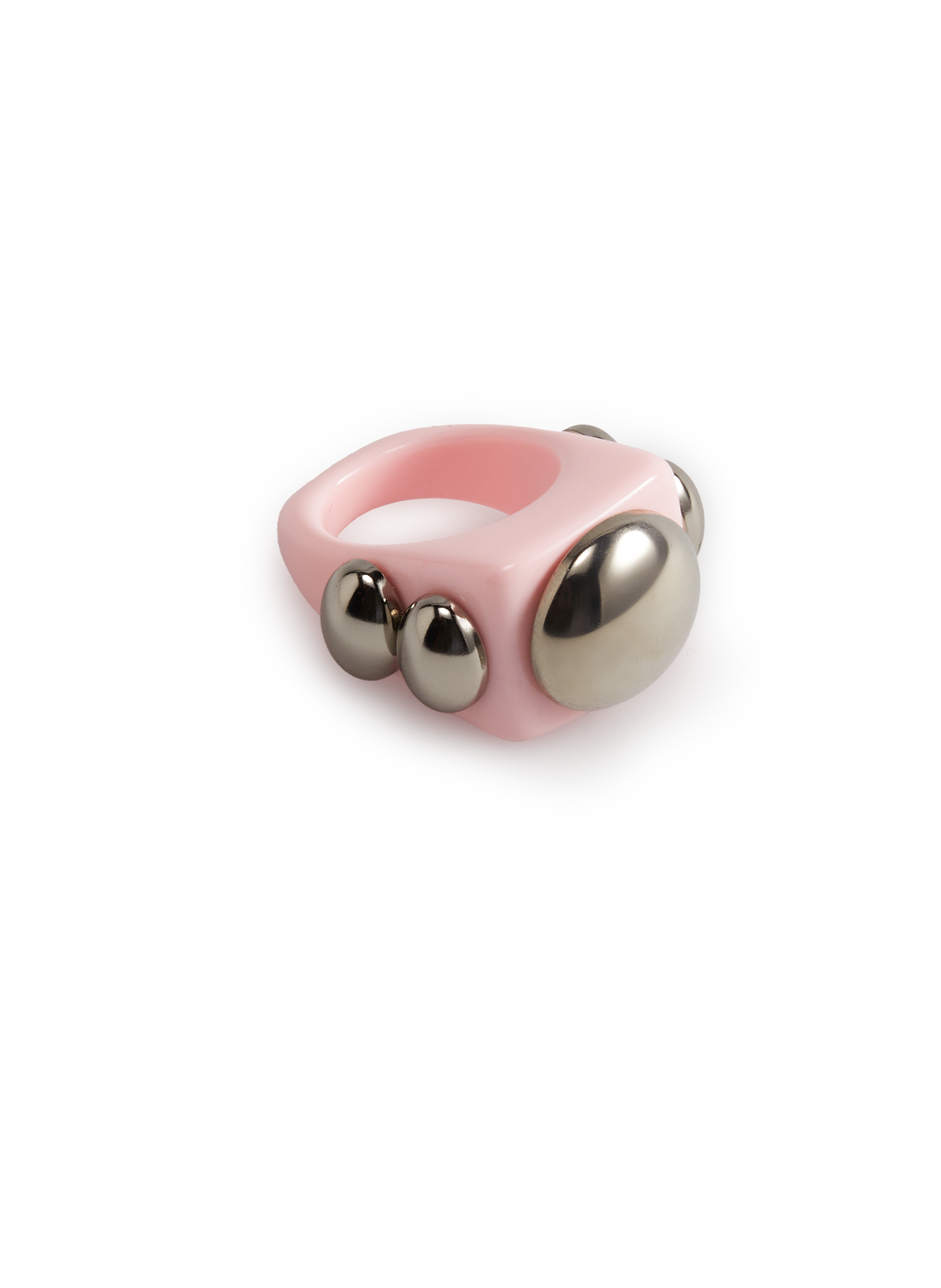 Square ring LA MANSO Pink