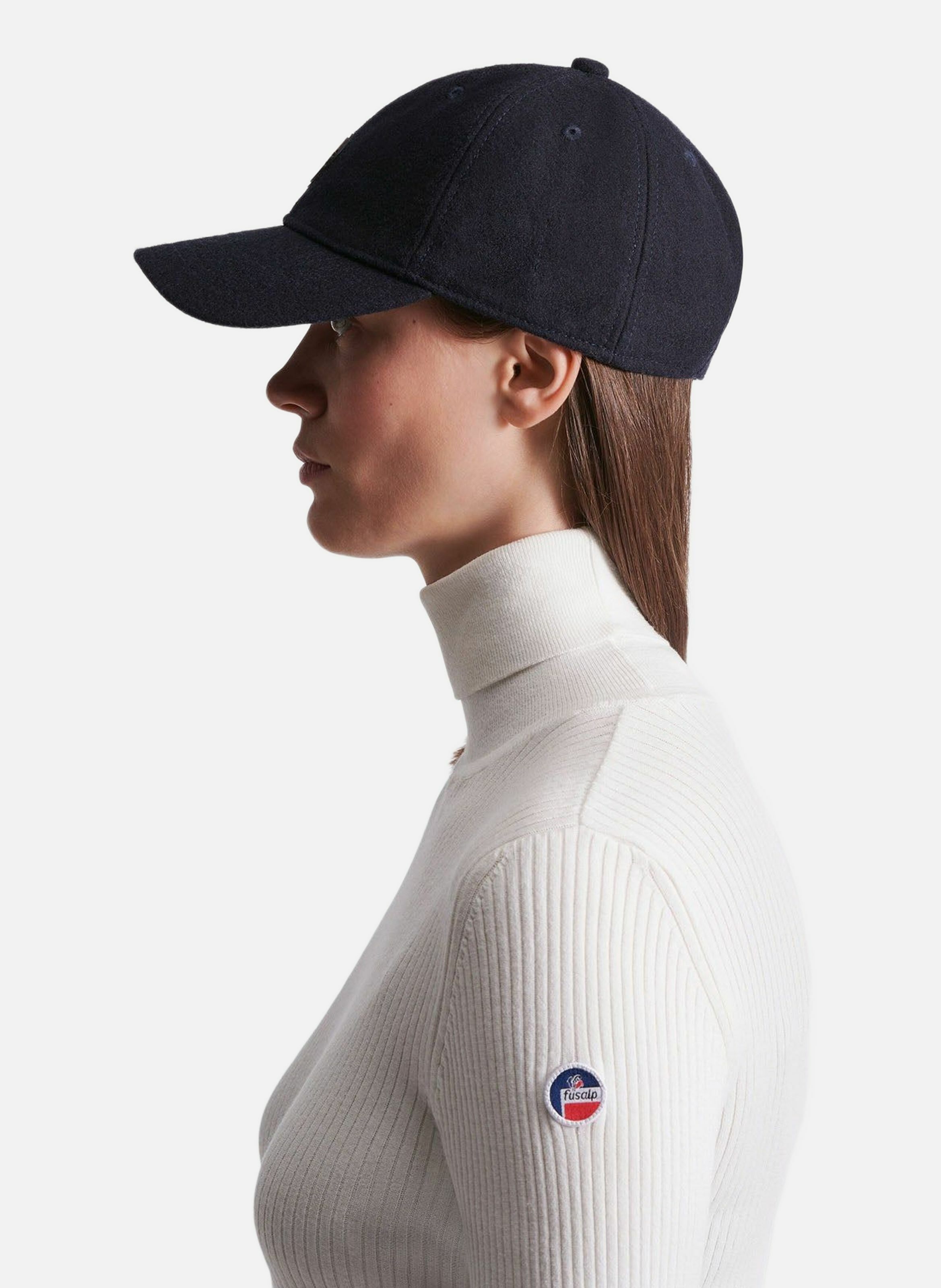 Casquette wool cap laine FUSALP Bleu