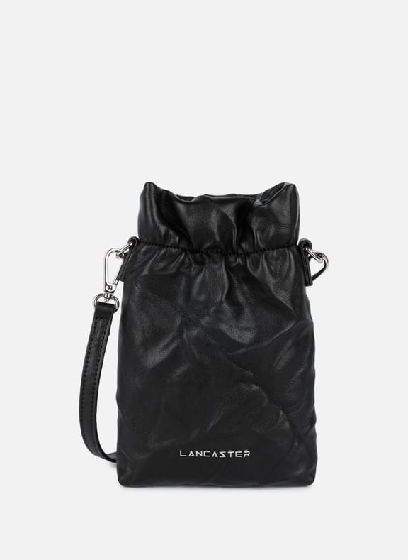 Pochette smartphone - froissé Noir by LANCASTER LANCASTER Pochette smartphone - froissé Noir
