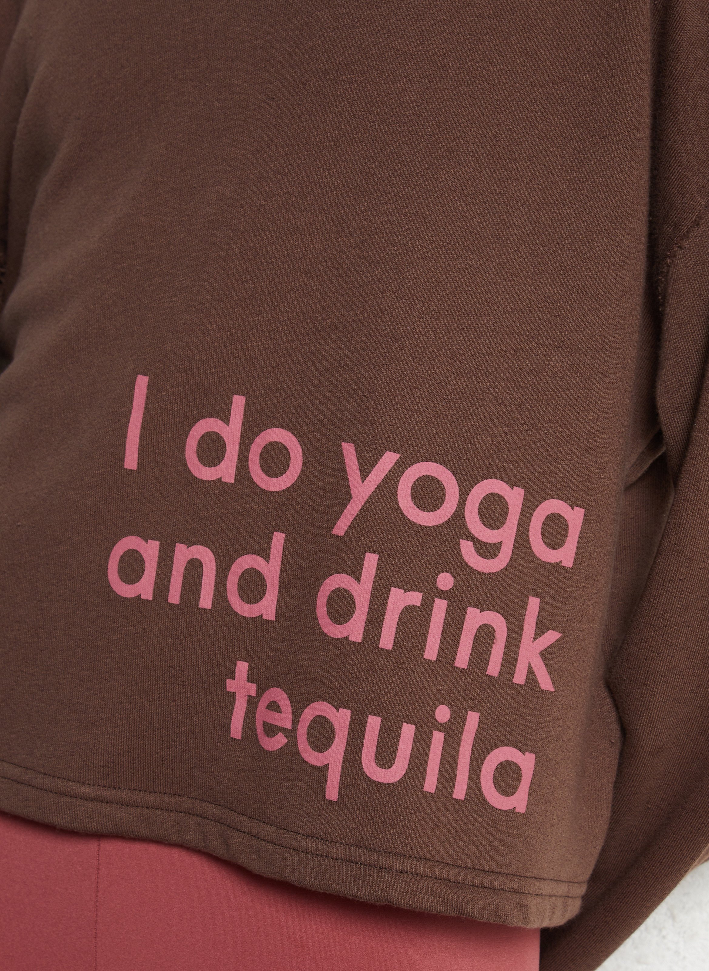 Sweat droit en coton mélangé pimbus BA&SH Noir