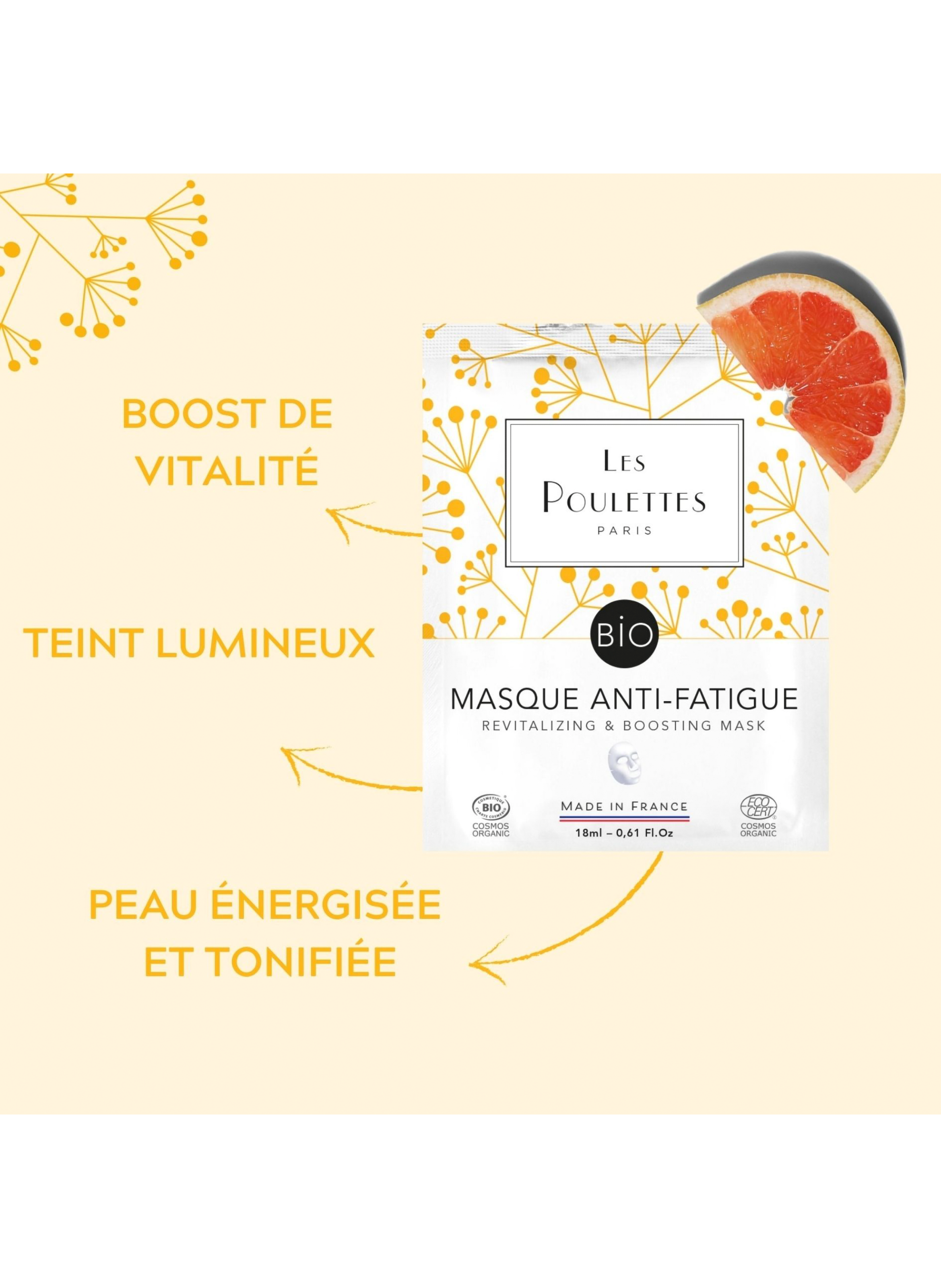 Masque Anti-Fatigue Revitalisant LES POULETTES No color