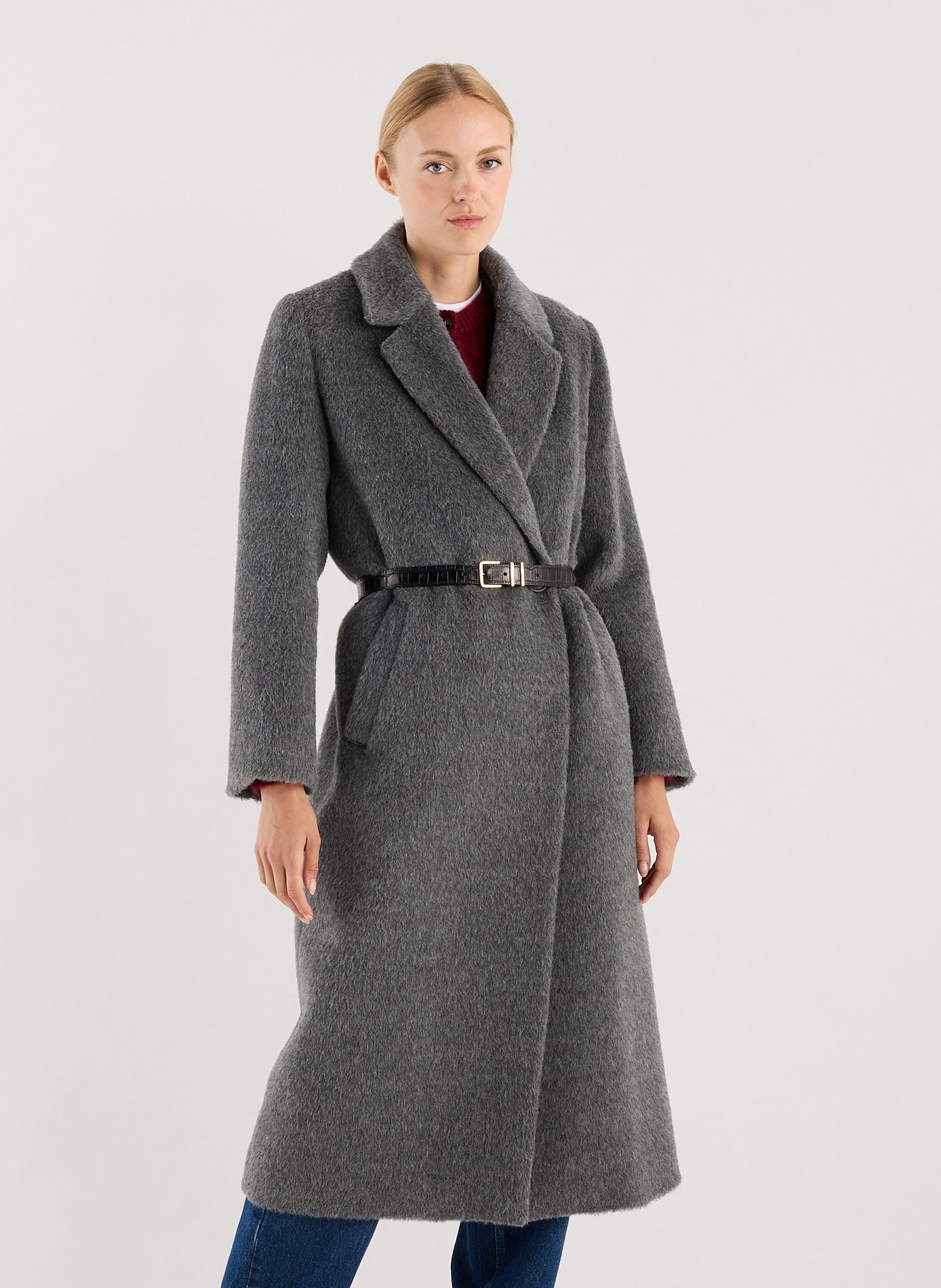 Manteau en laine SAISON 1865 Gris