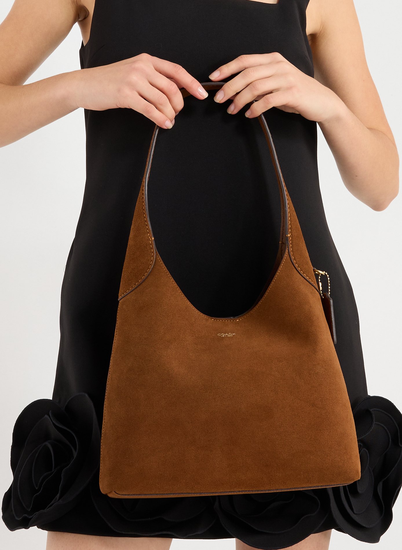 Brooklyn leather handbag COACH Brown