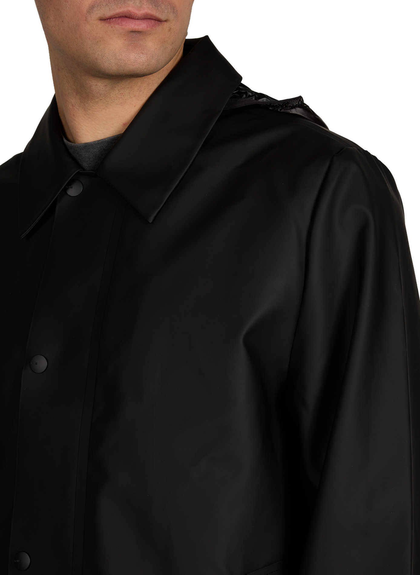 Long waterproof Nara coat RAINS Black