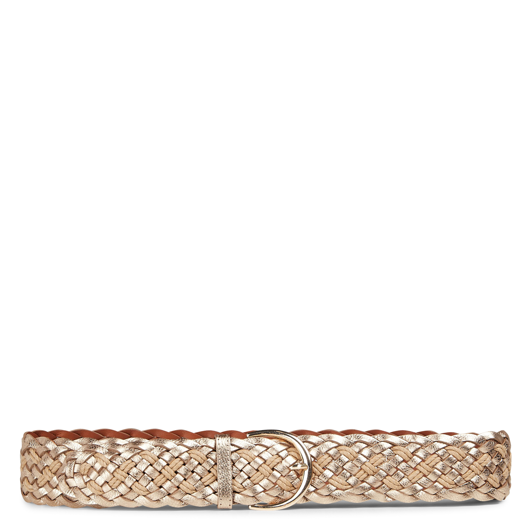 Ceinture en cuir tressé elie MAISON 123 Doré