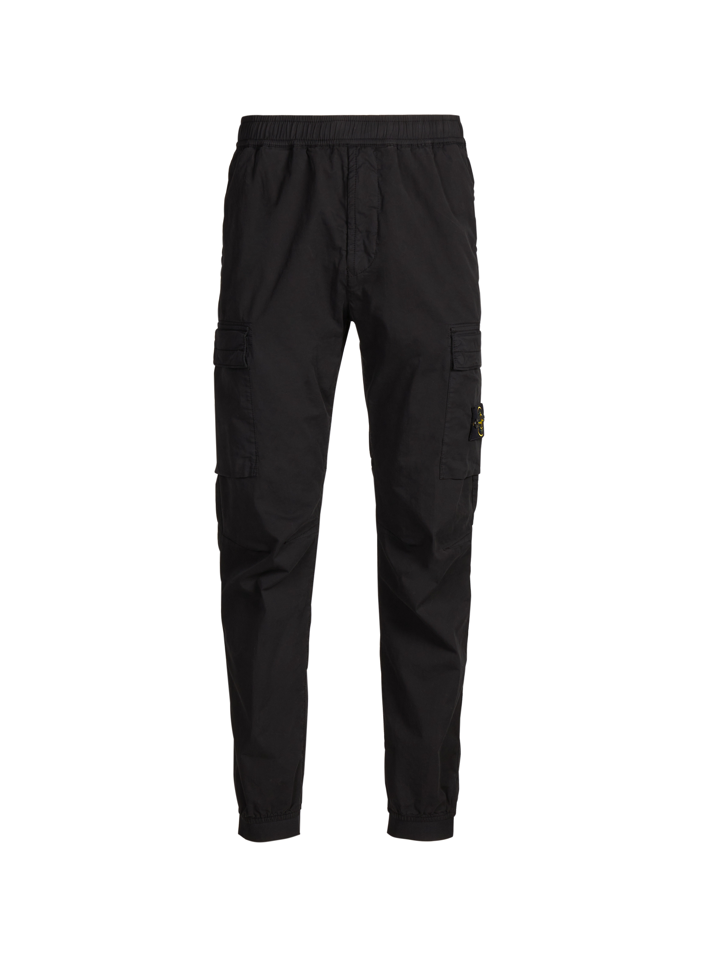 Pantalon cargo en coton mélangé STONE ISLAND Noir